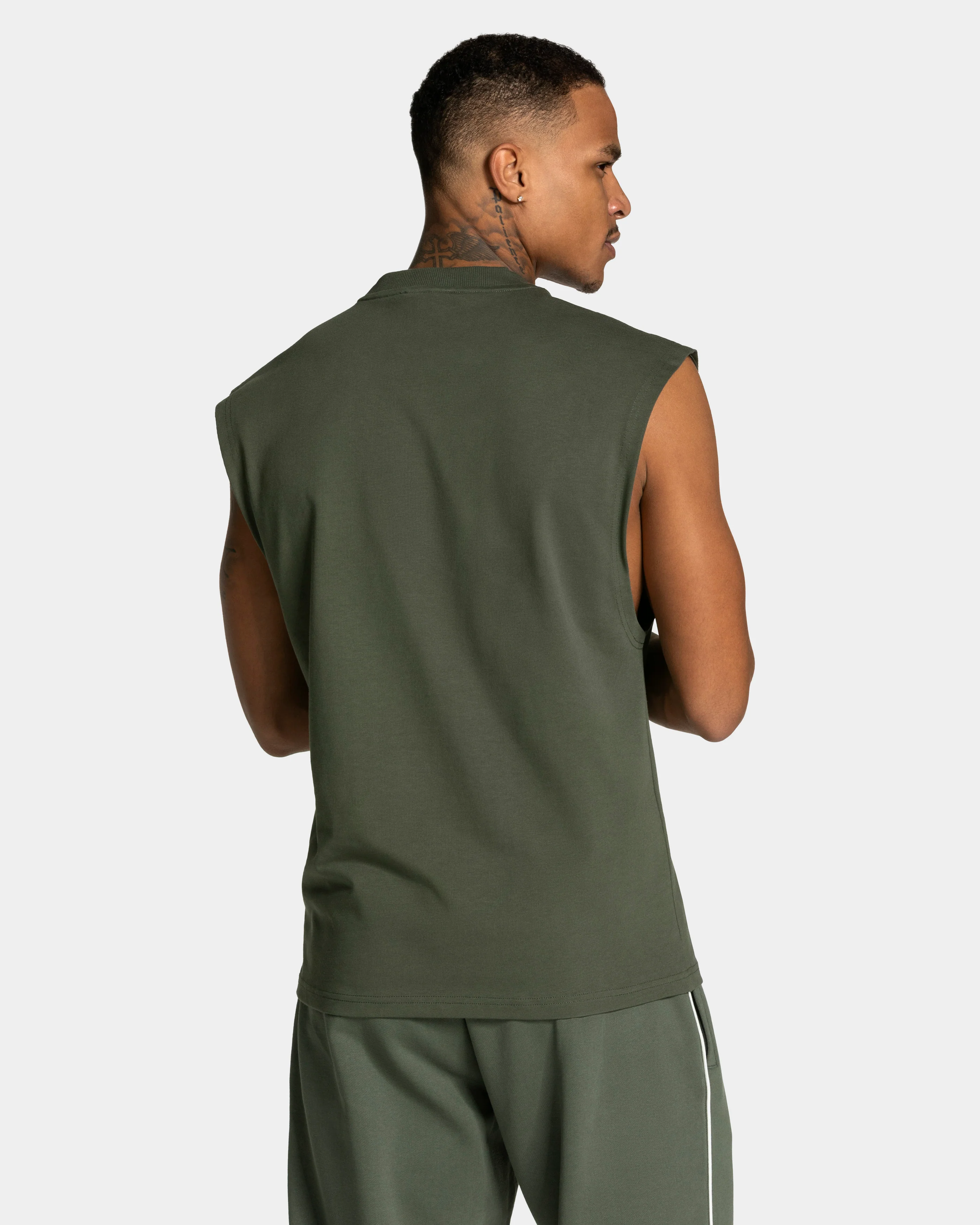 Contrastline Oversized Tank "Khaki" - Image 2