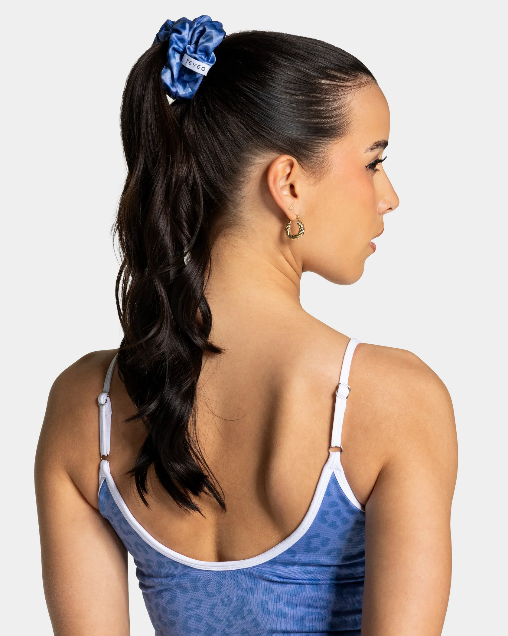 Contrastline Scrunchies (2er-Pack) "Leo - Azure" - Image 4