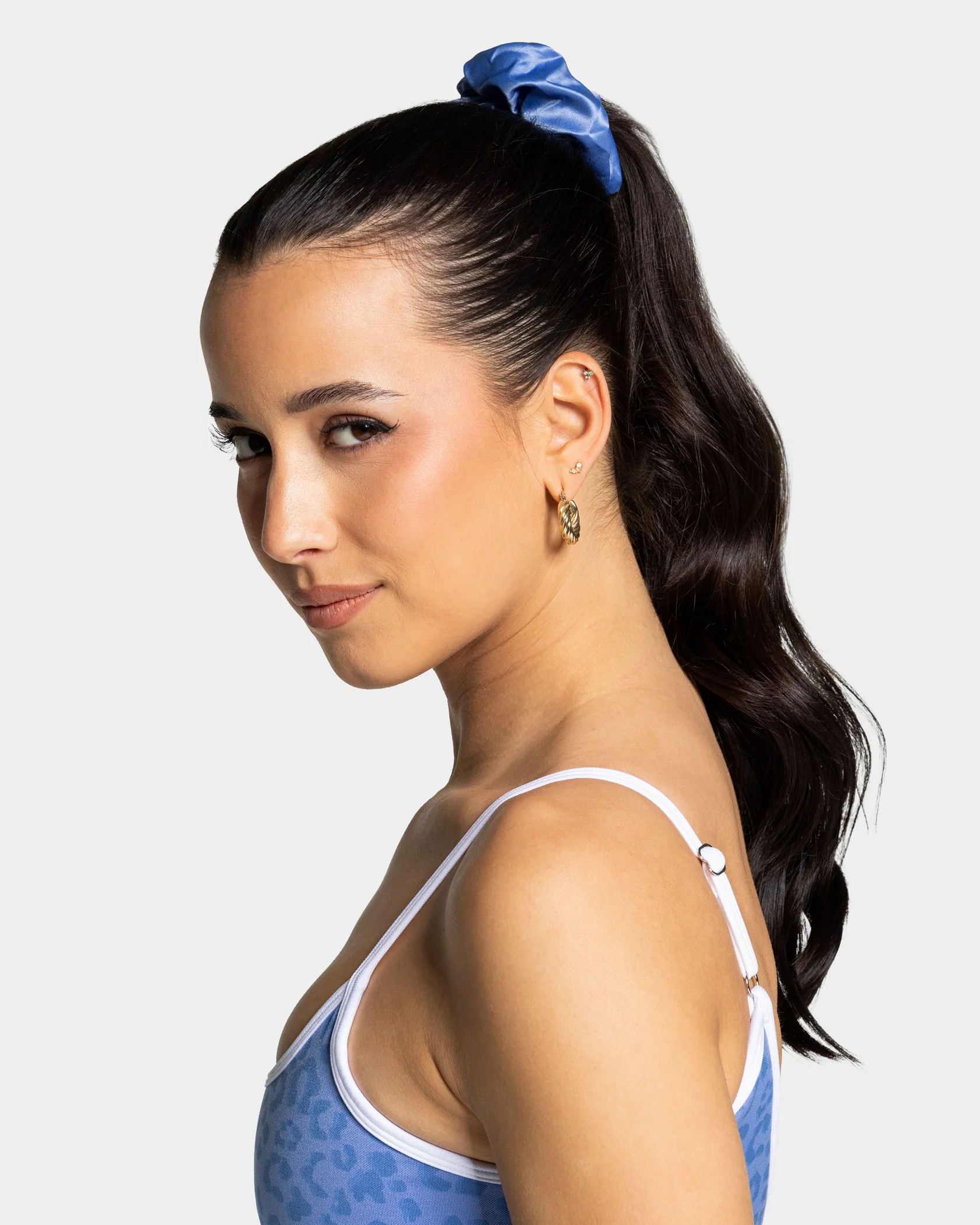 Contrastline Scrunchies (2er-Pack) "Leo - Azure" - Image 5