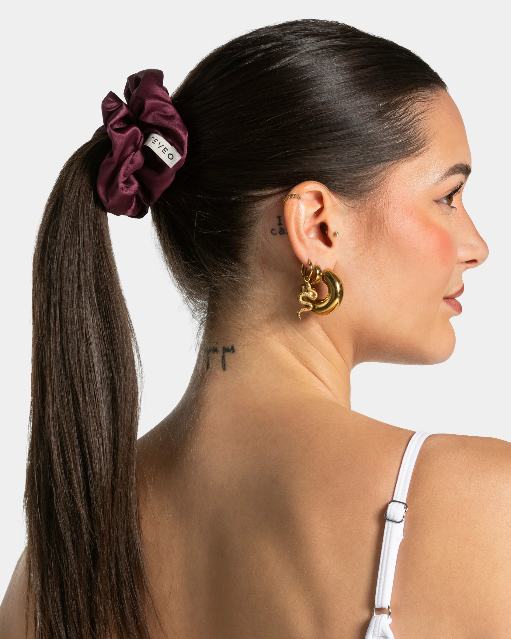 Contrastline Scrunchies (2er-Pack) ''Leo - Merlot'' - Image 4
