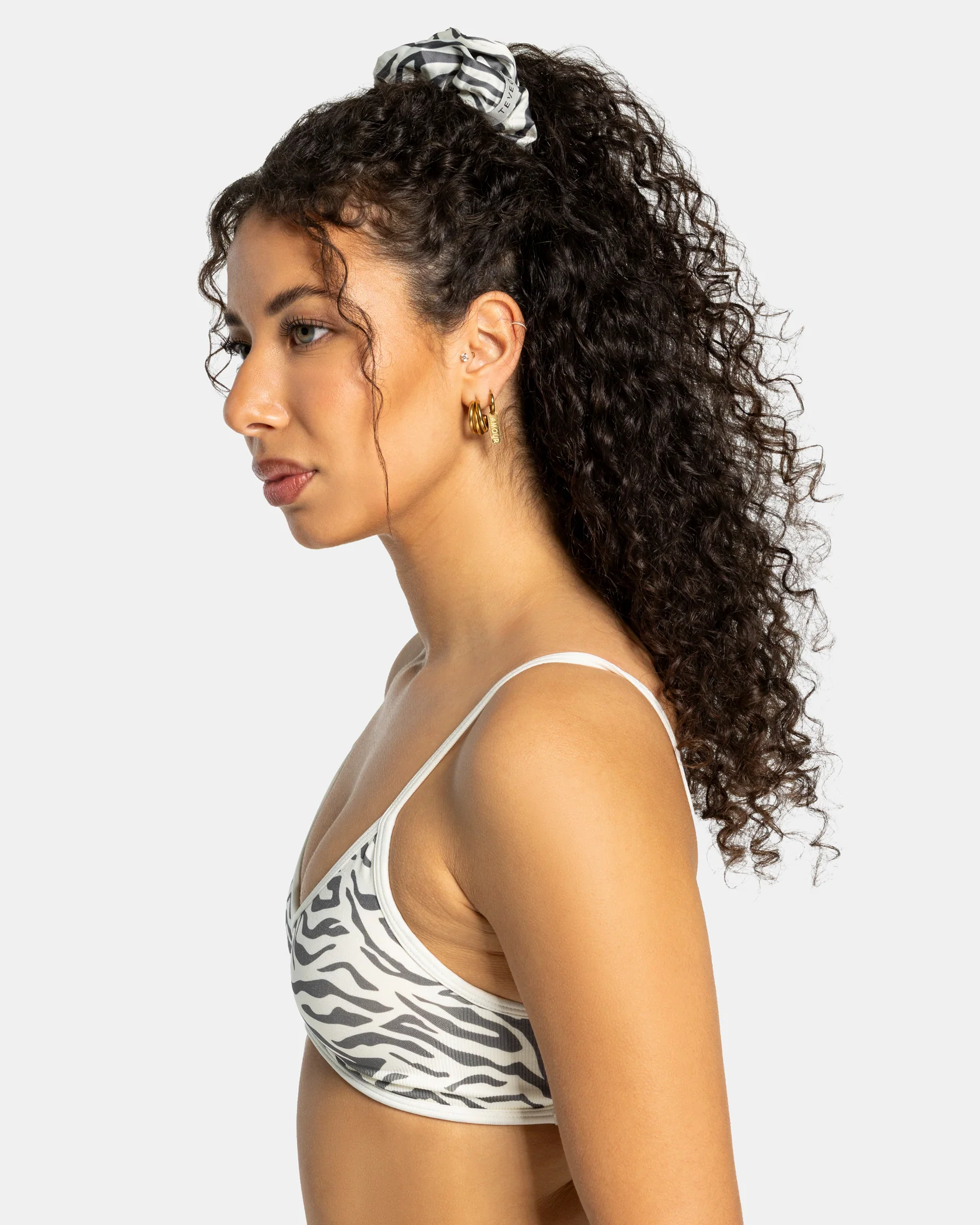 Contrastline Scrunchies (2er-Pack) ''Zebra - Off White'' - Image 3