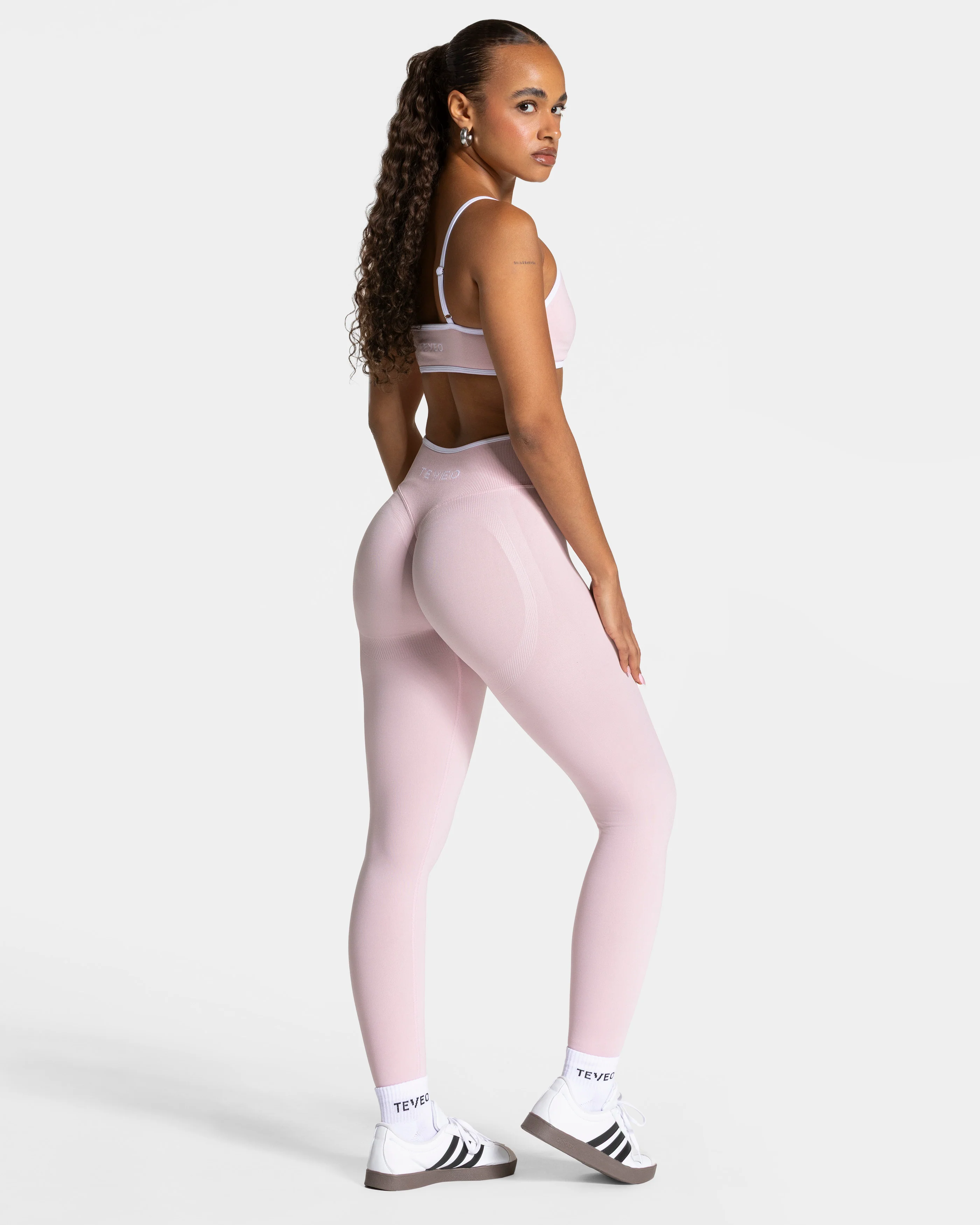 Contrastline Sculpt Scrunch Leggings "Rosa" - Image 5