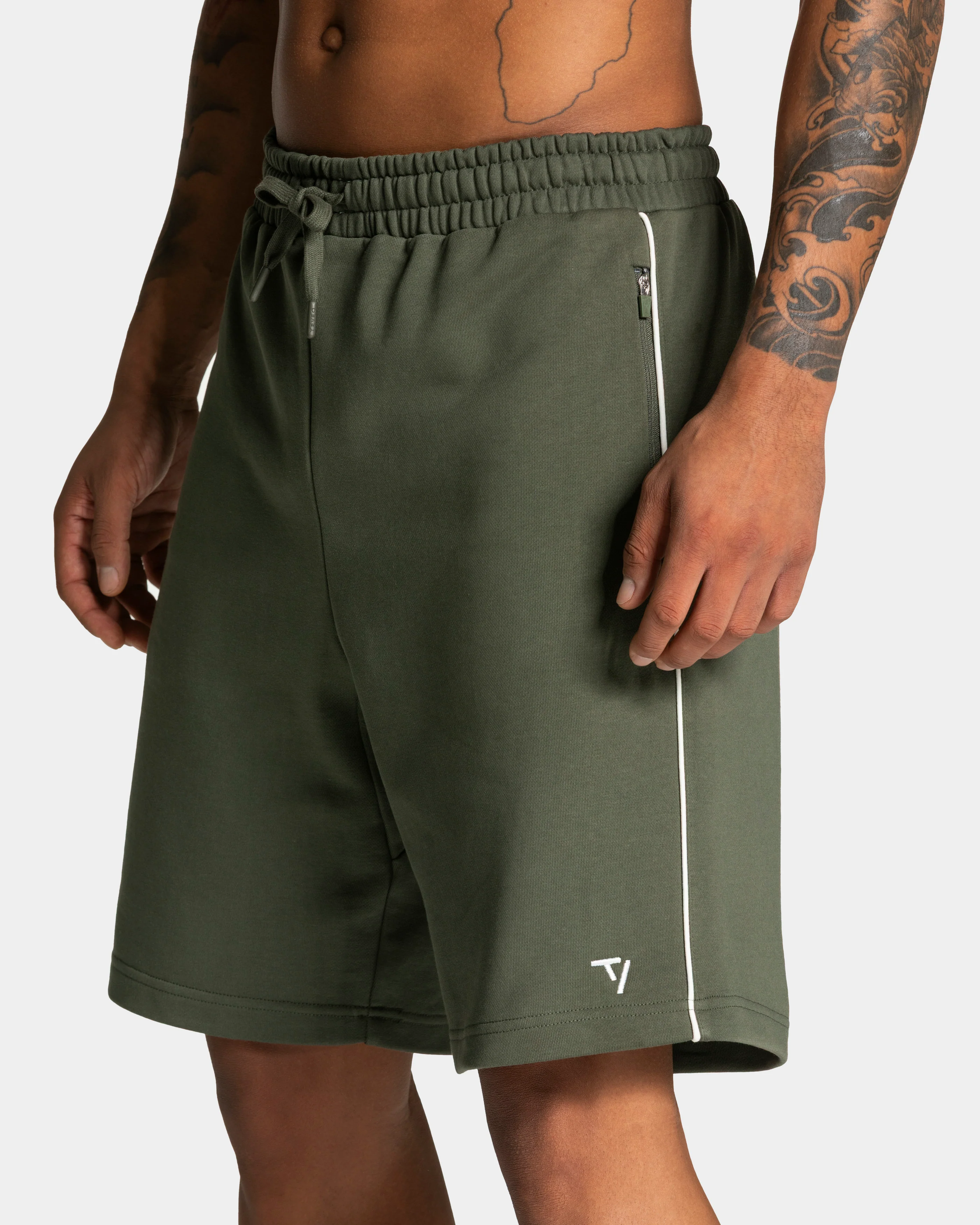 Contrastline Shorts "Khaki" - Image 4