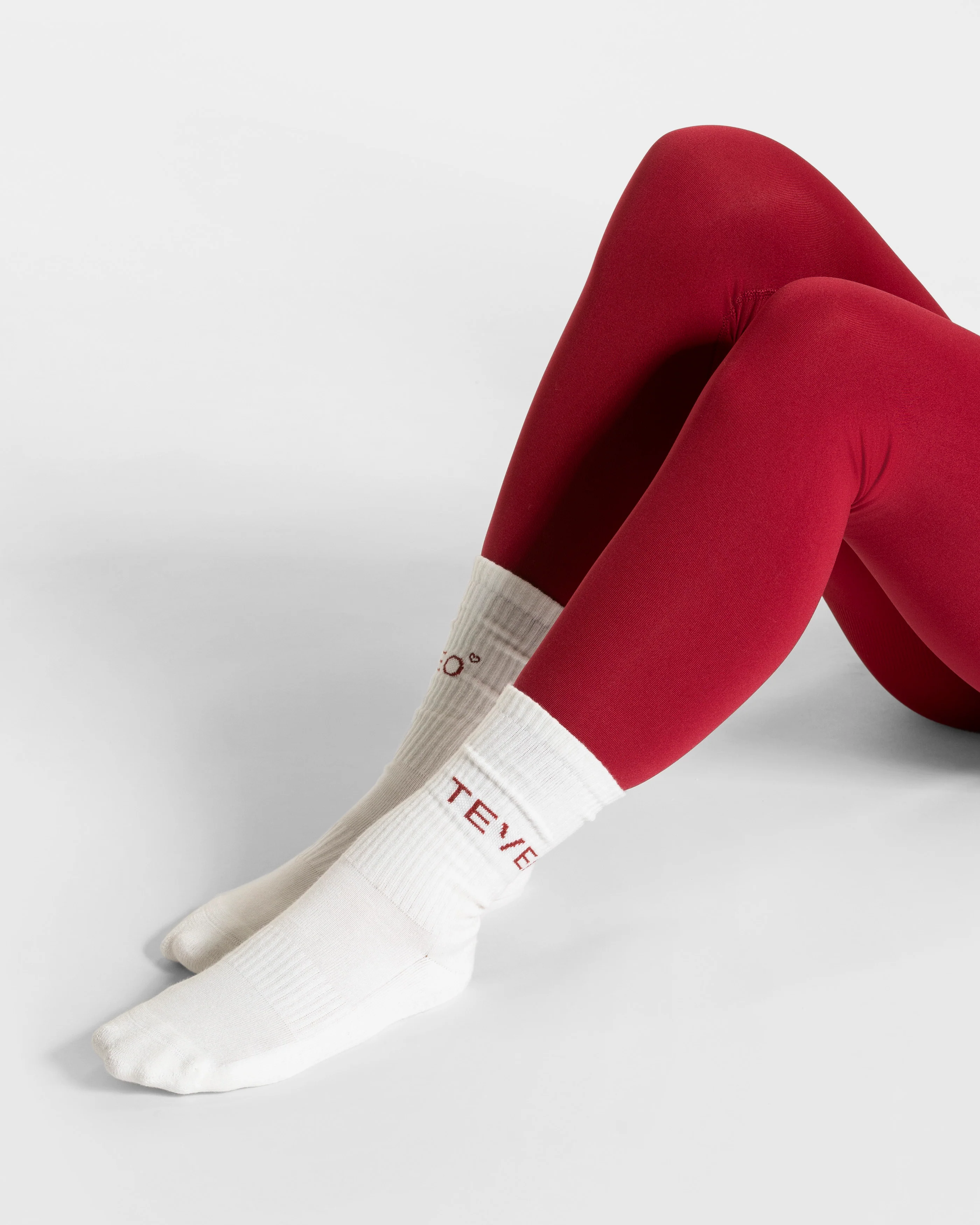 Contrastline Socken (2er-Pack) "Off White - Cherry" - Image 2