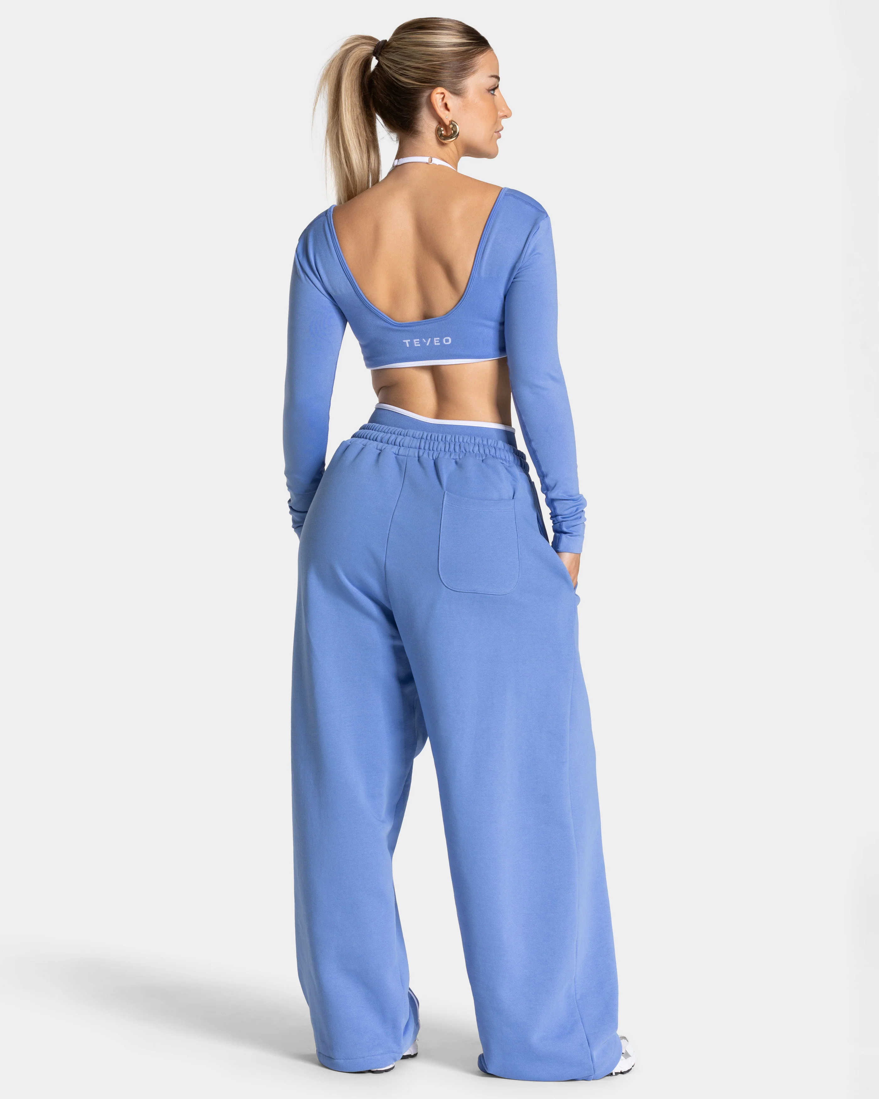 Contrastline Wide Leg Jogger "Azure" - Image 5
