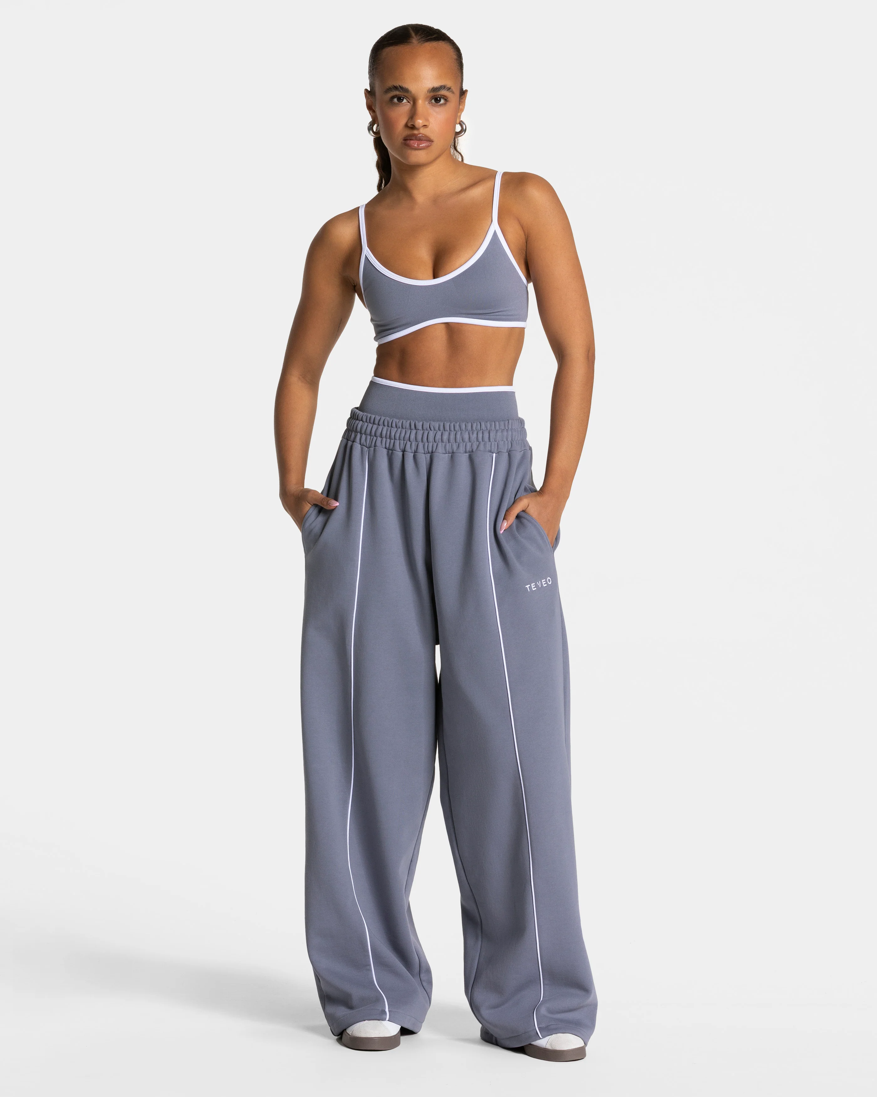 Contrastline Wide Leg Jogger "Eisgrau" - Image 3