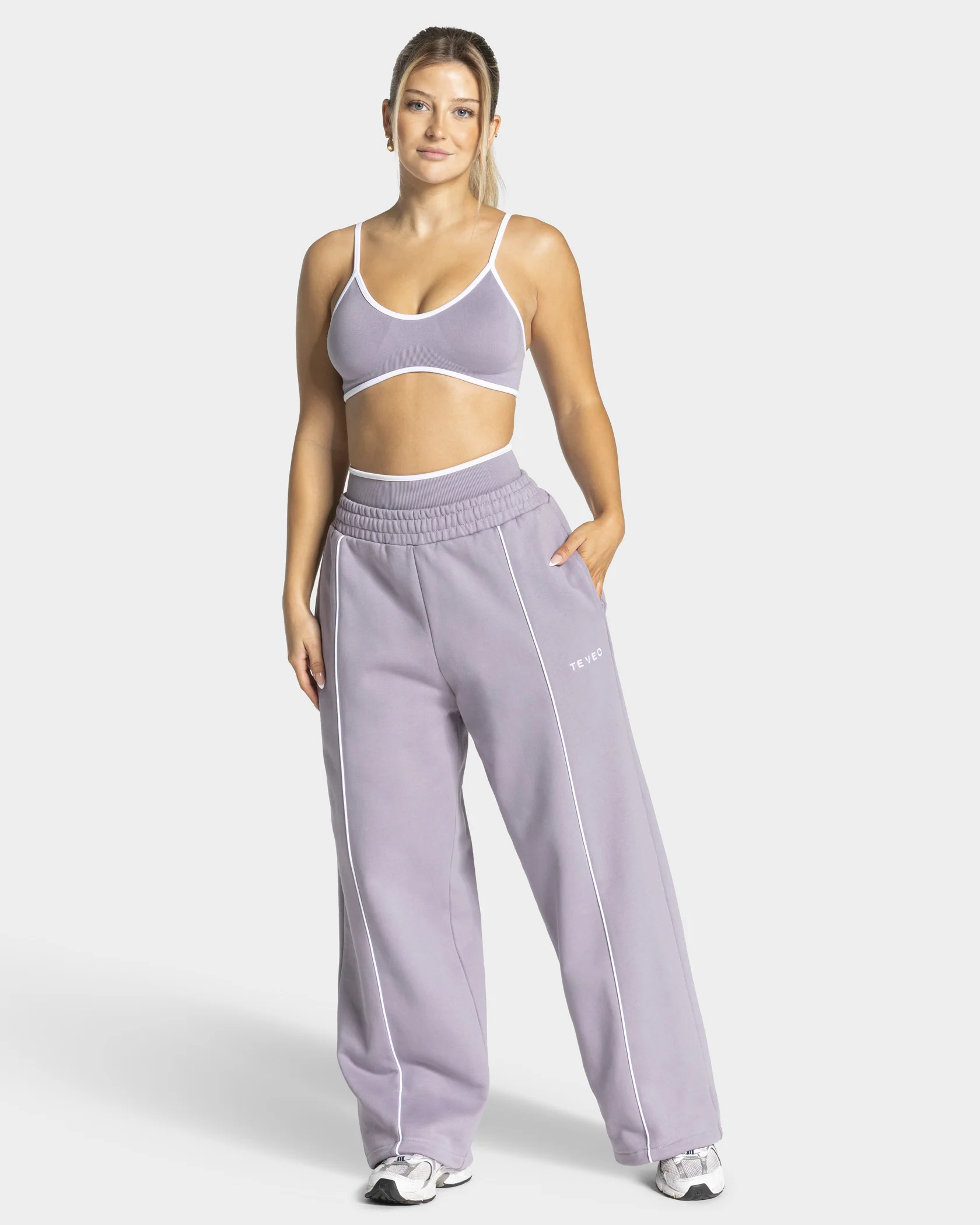 Contrastline Wide Leg Jogger "Lavendel" - Image 3
