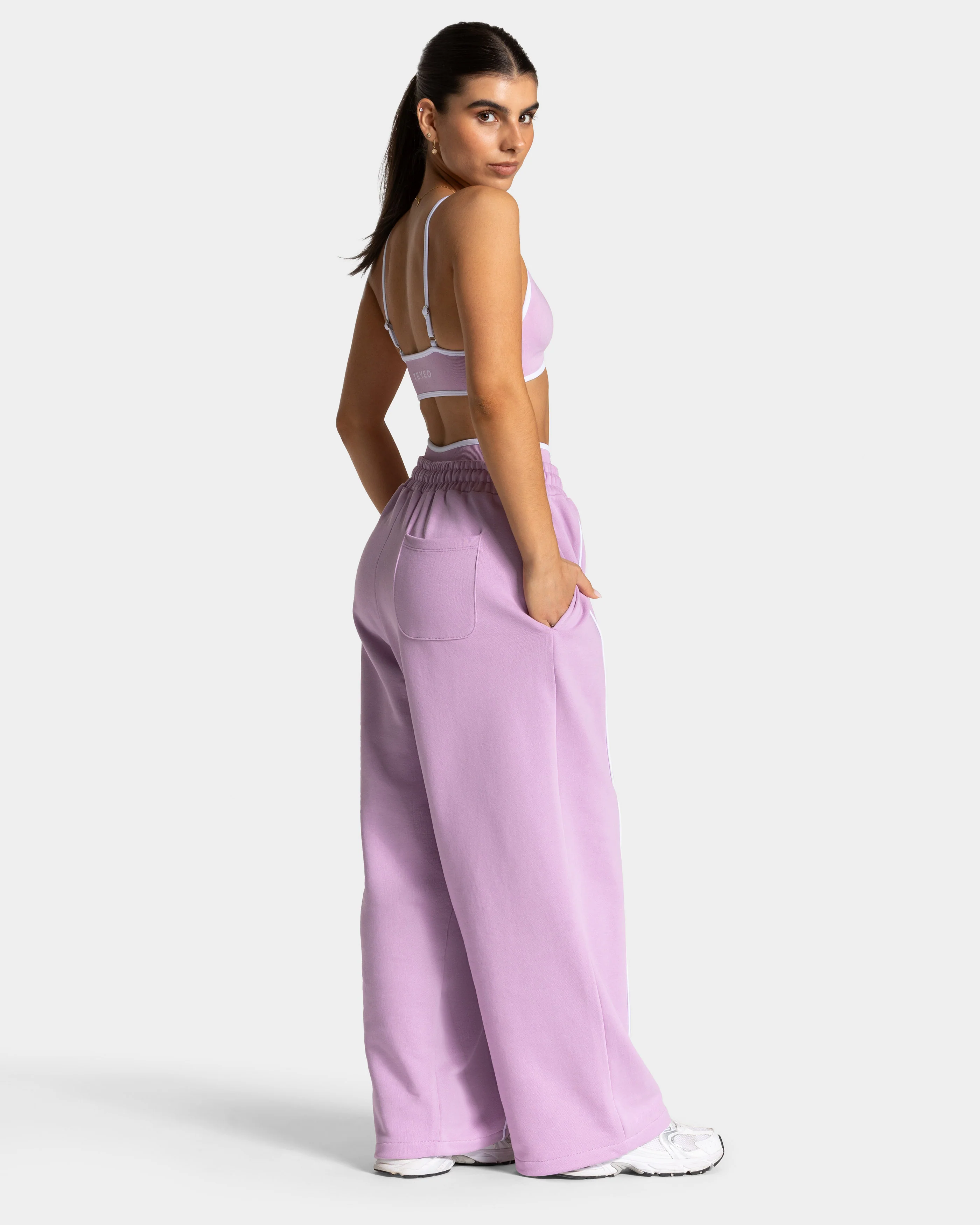 Contrastline Wide Leg Jogger "Orchid" - Image 5
