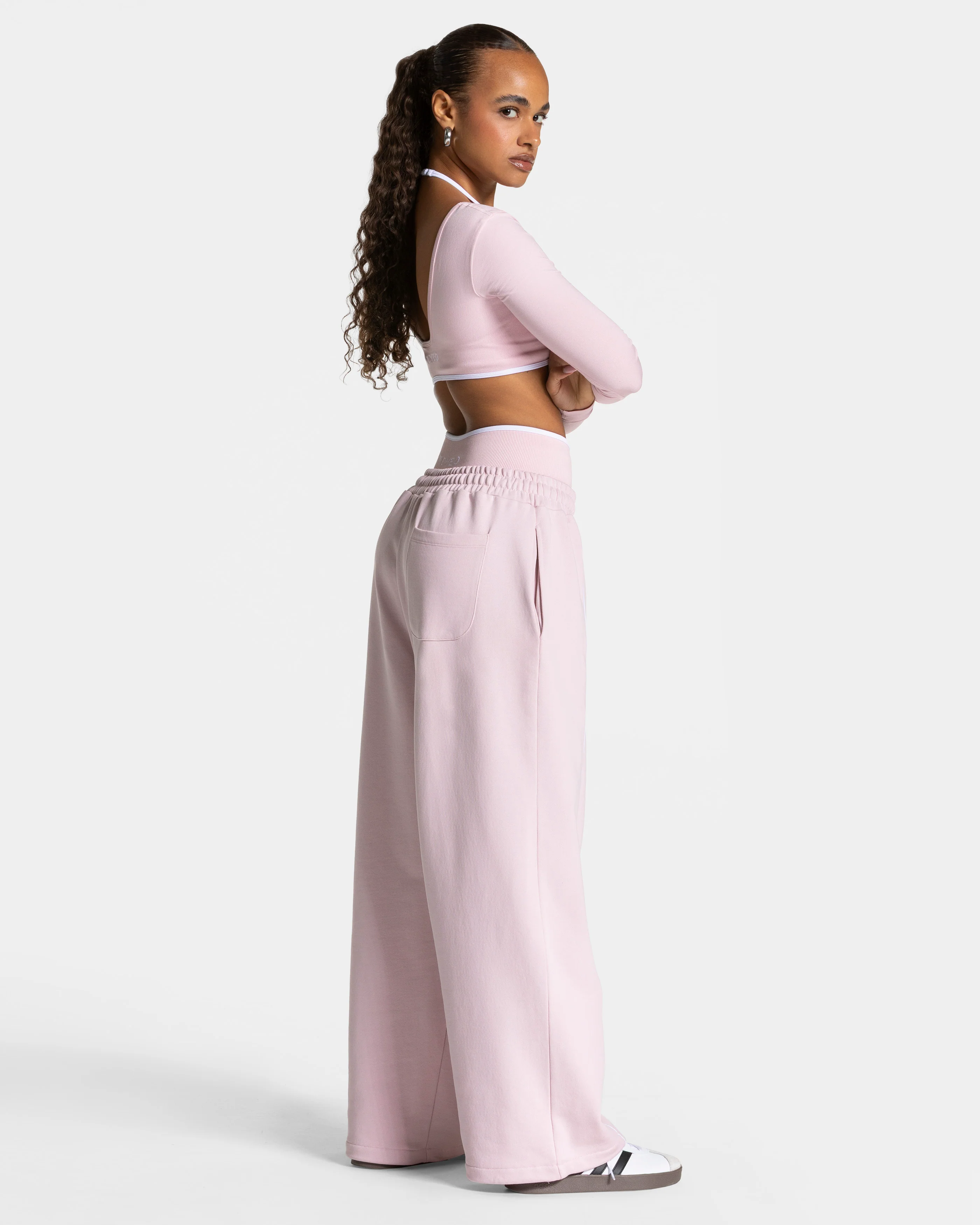 Contrastline Wide Leg Jogger "Rosa" - Image 5