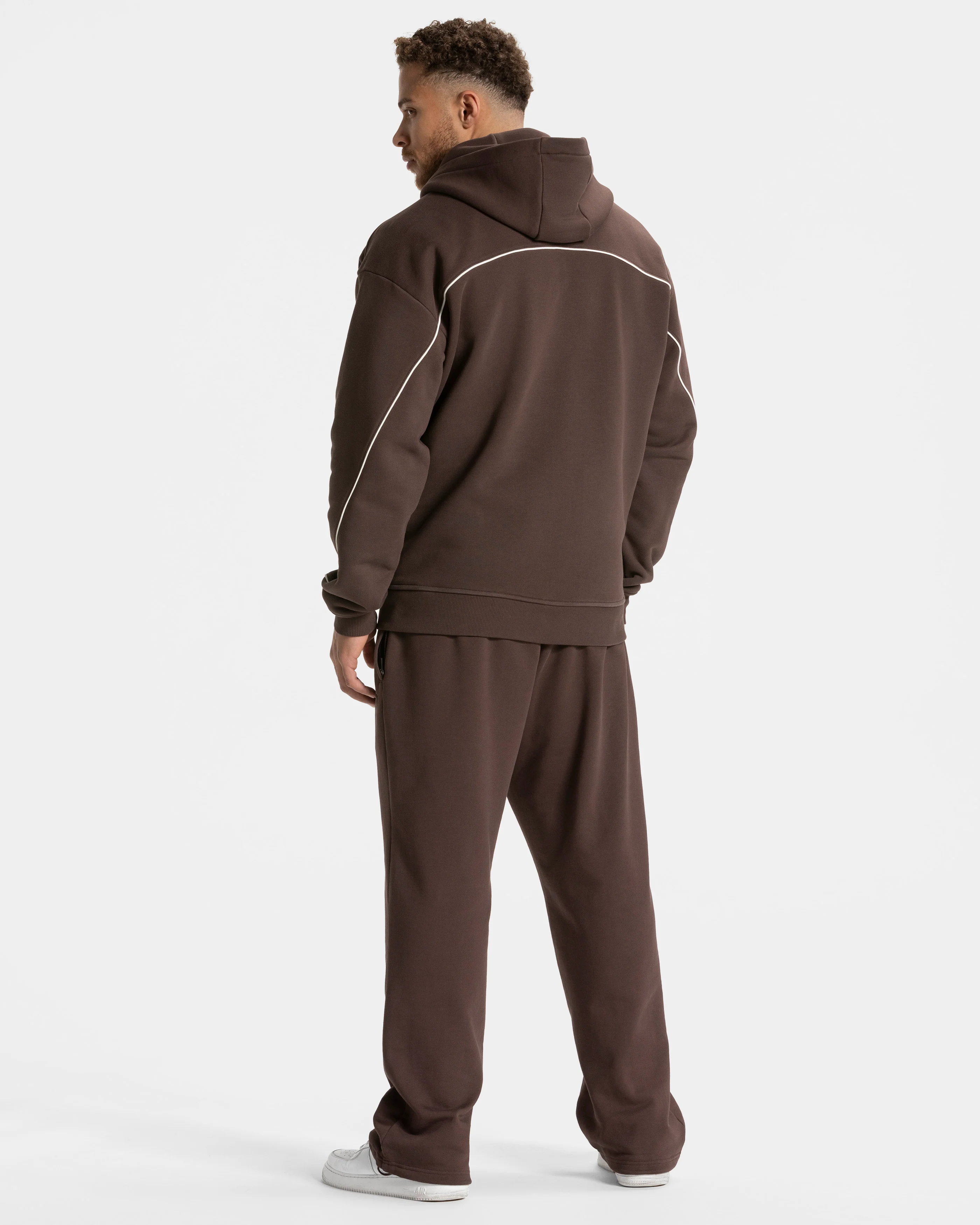 Contrastline Zip Jacke "Espresso" - Image 5