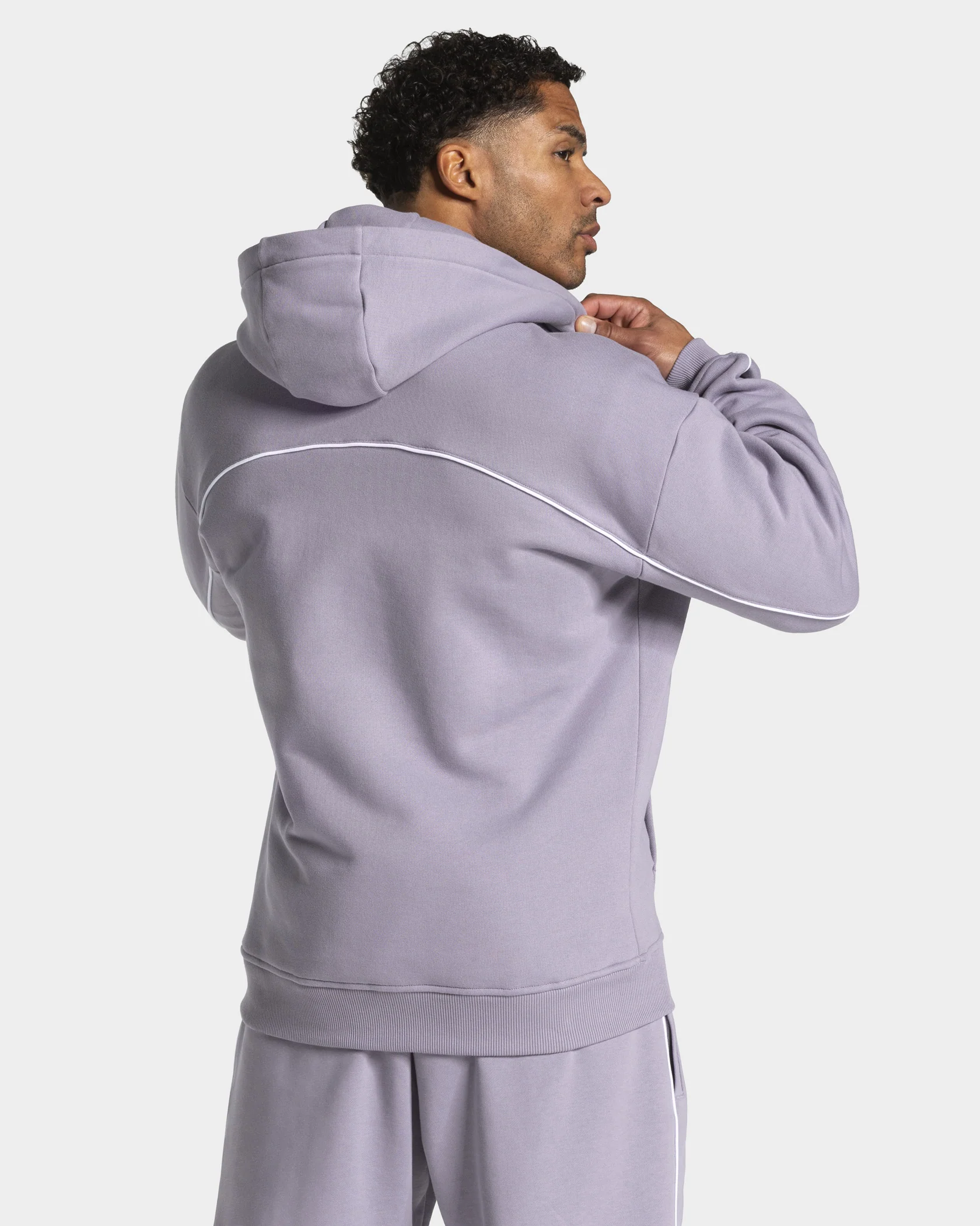 Contrastline Zip Jacke "Lavendel" - Image 2