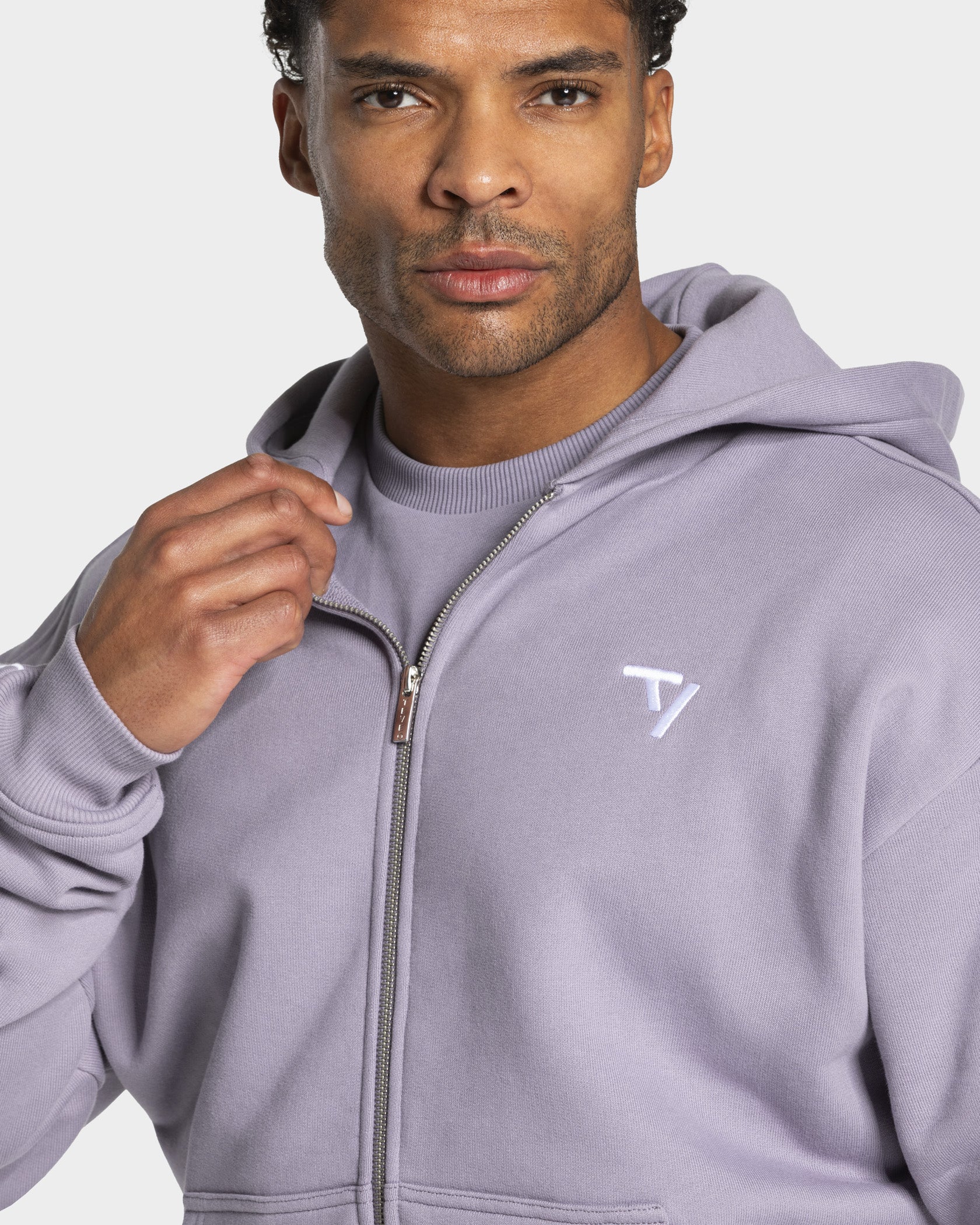 Contrastline Zip Jacke "Lavendel" - Image 4