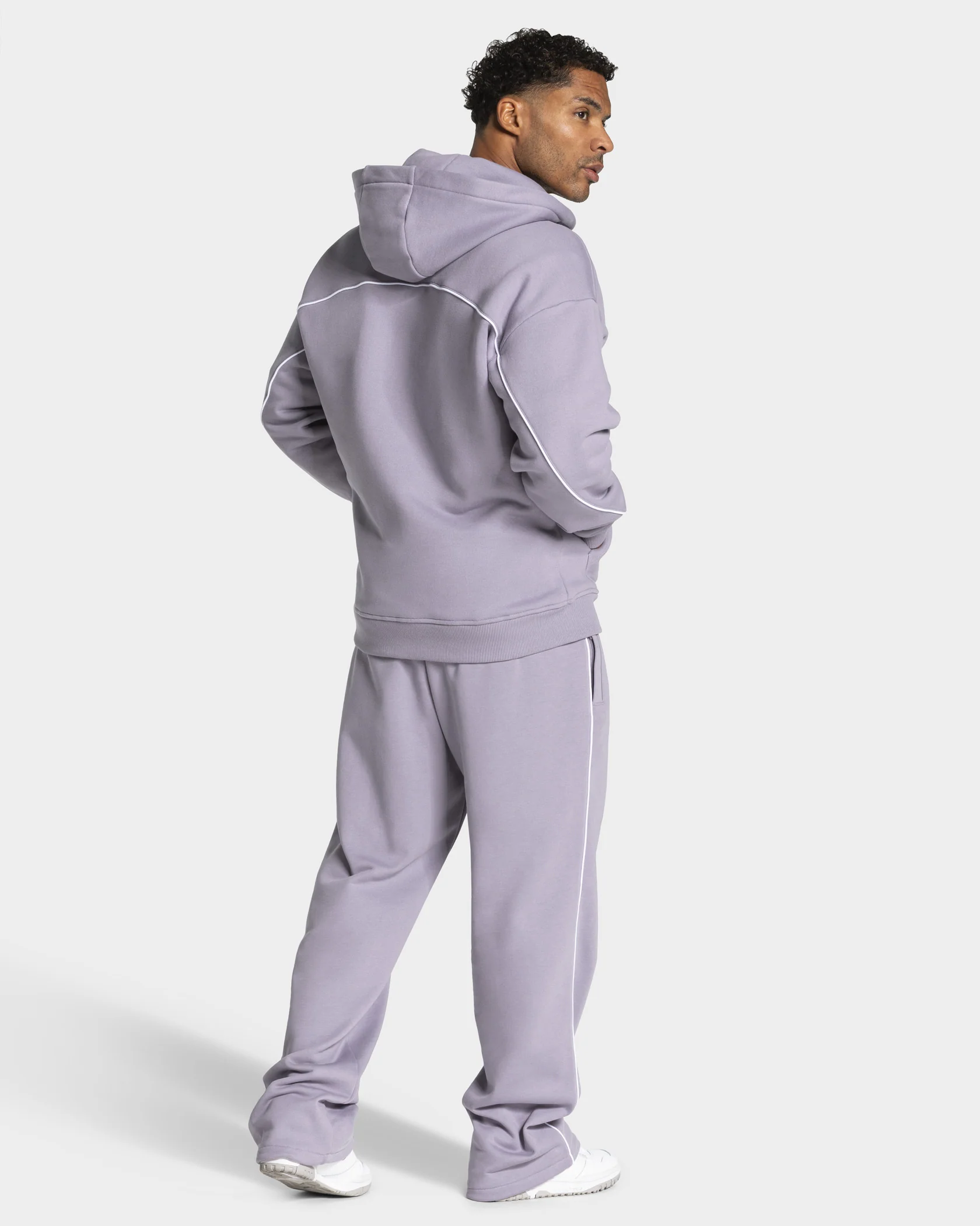 Contrastline Zip Jacke "Lavendel" - Image 5