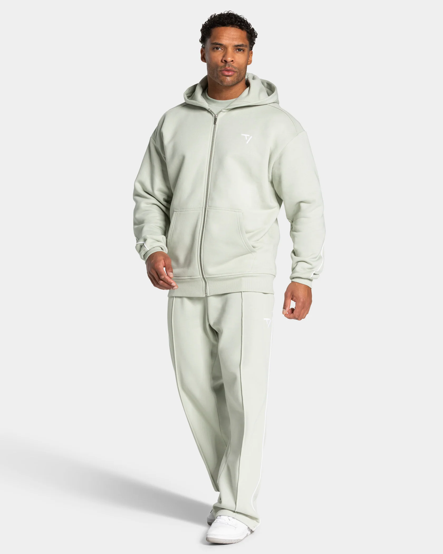 Contrastline Zip Jacke "Pistachio" - Image 3