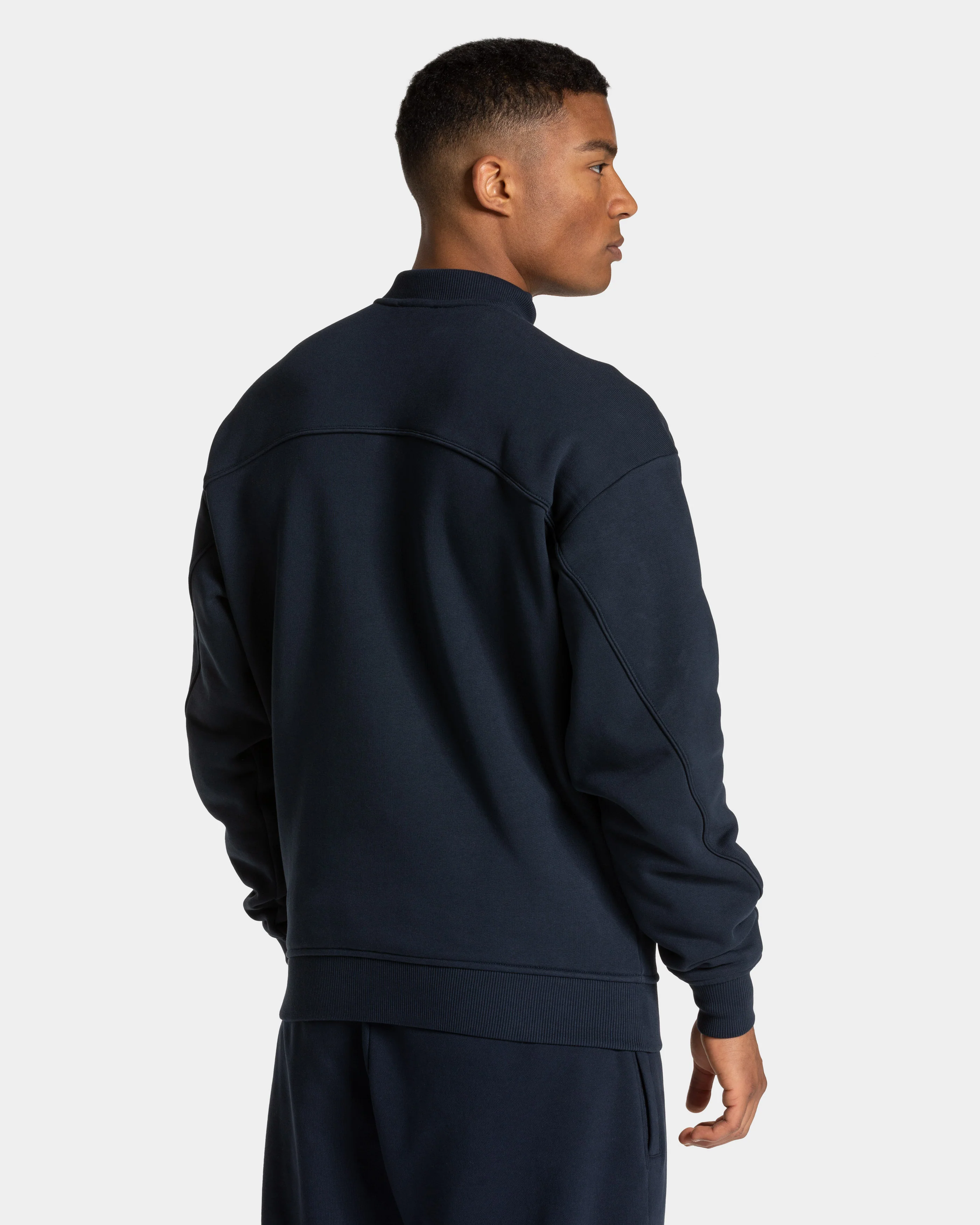 Contrastline Zip Sweater "Midnight" - Image 2