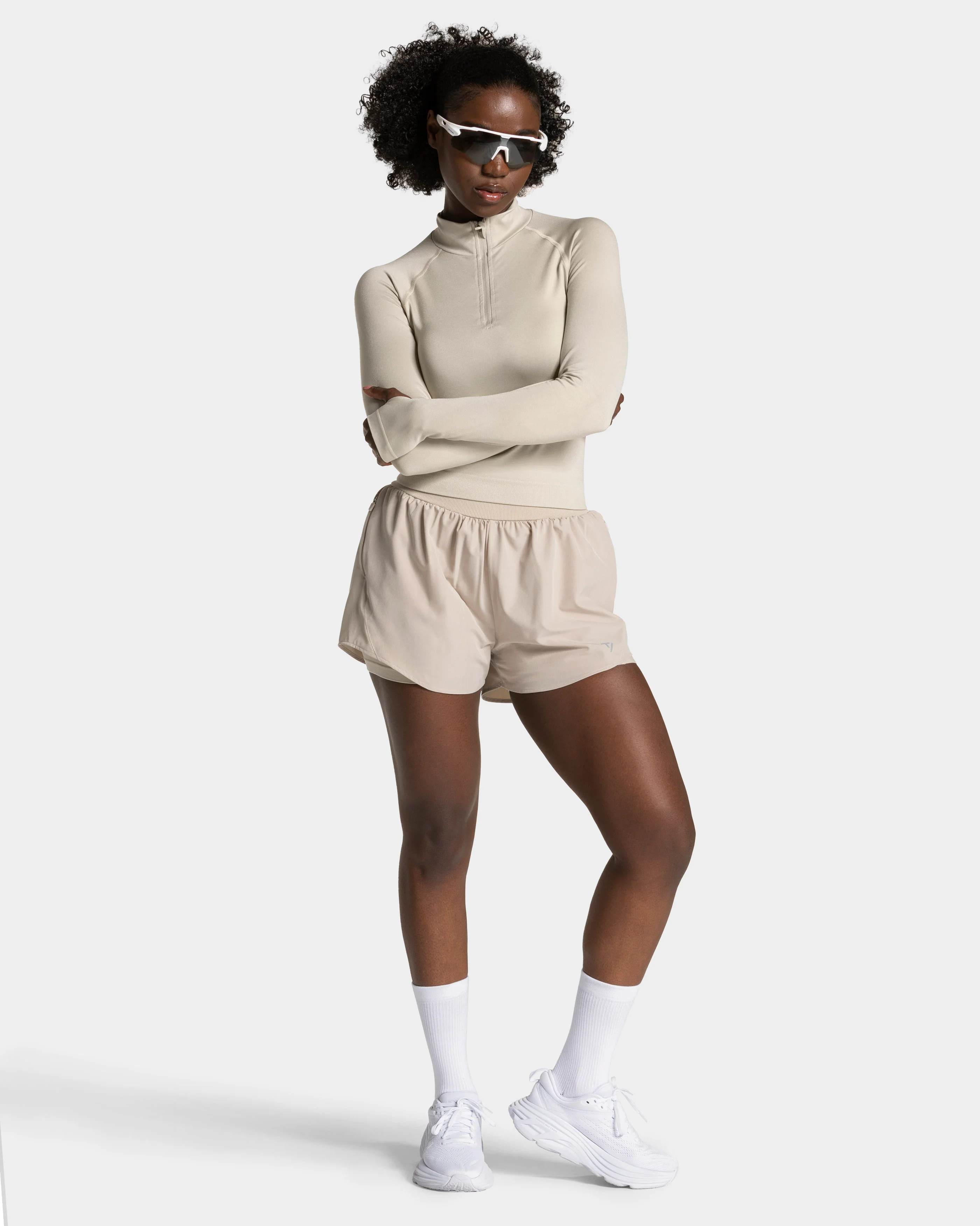 END Running 2in1 Shorts "Latte" - Image 3