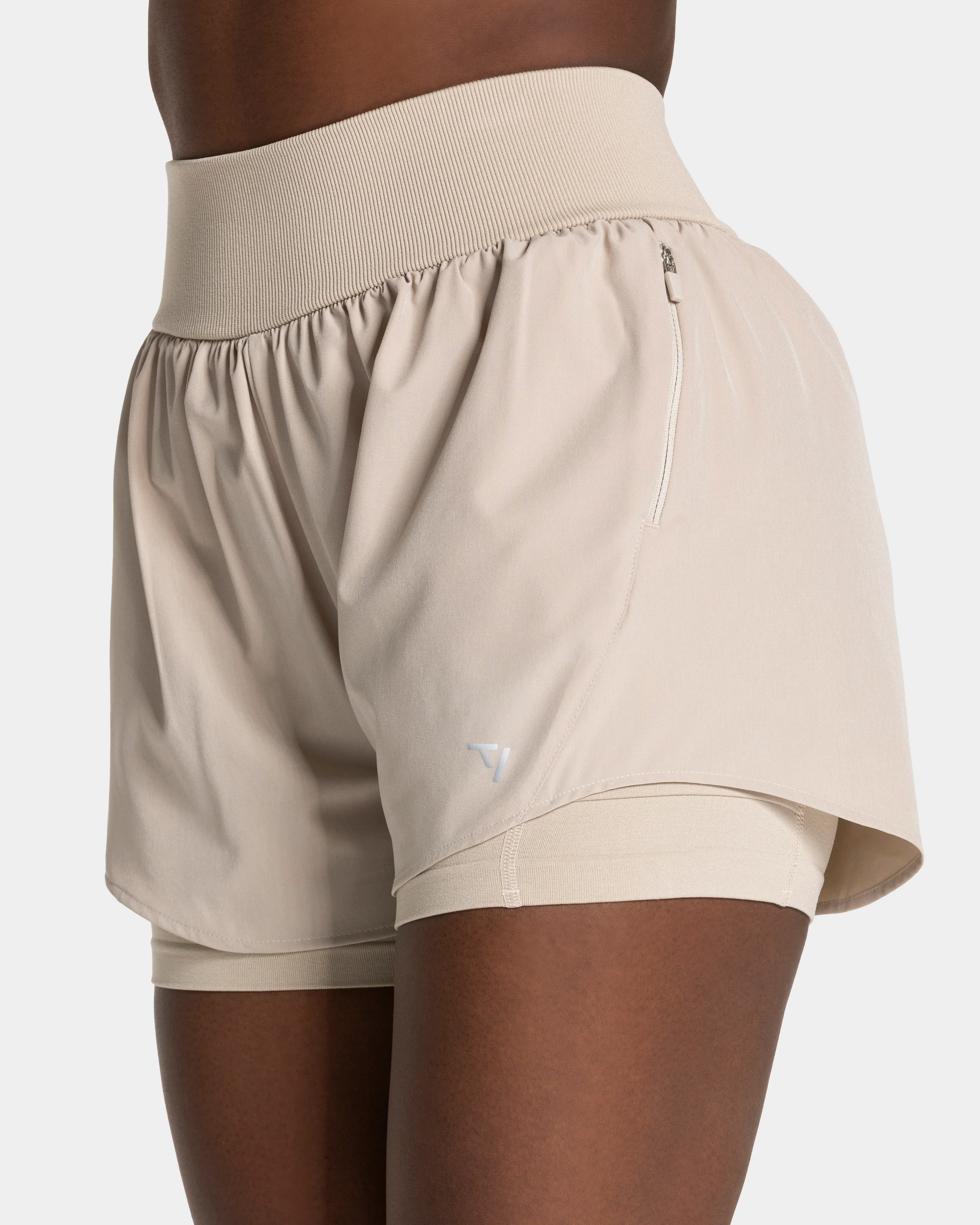 END Running 2in1 Shorts "Latte" - Image 4