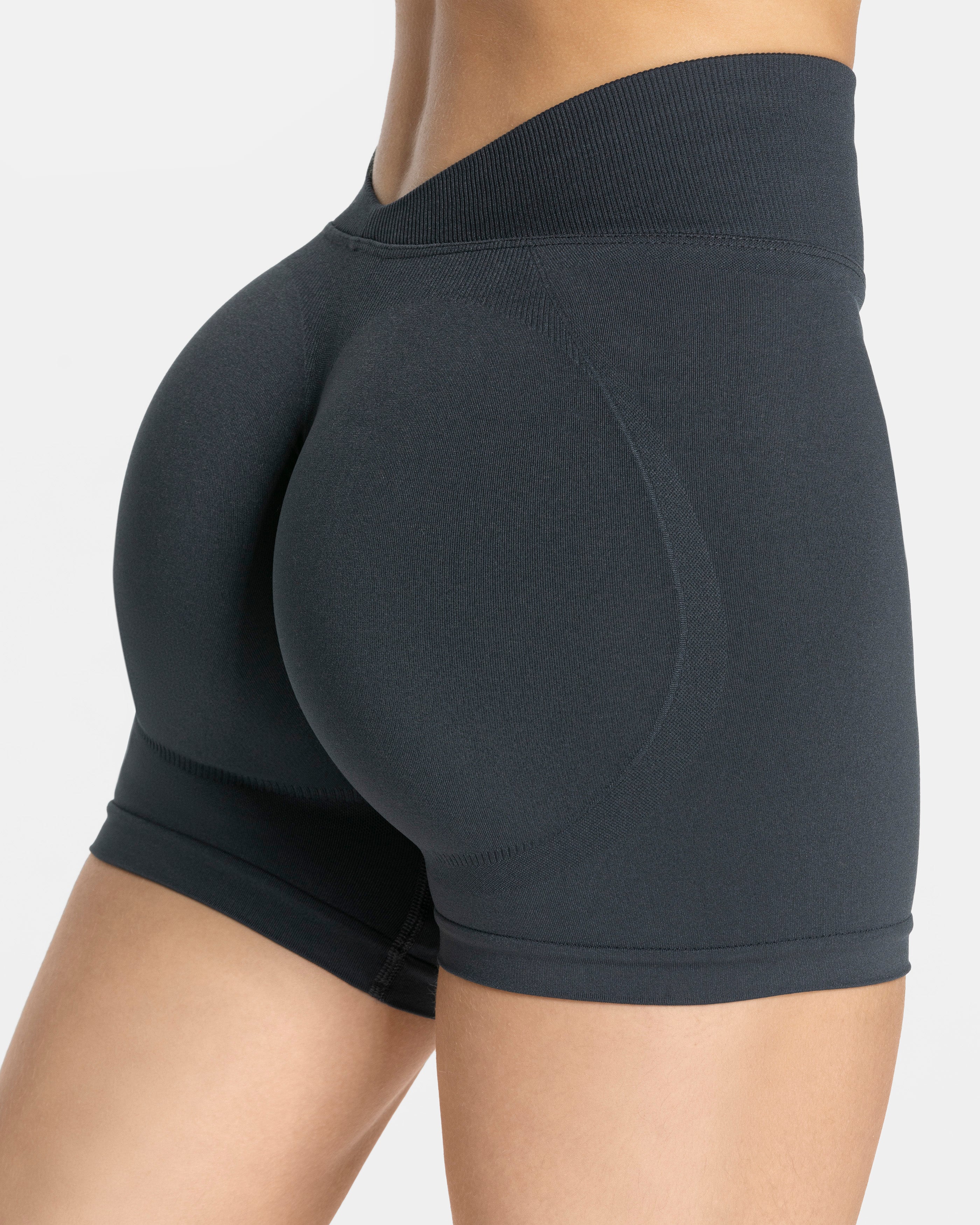 Essence V-Back Covert Scrunch Shorts "Ebony" - Image 4