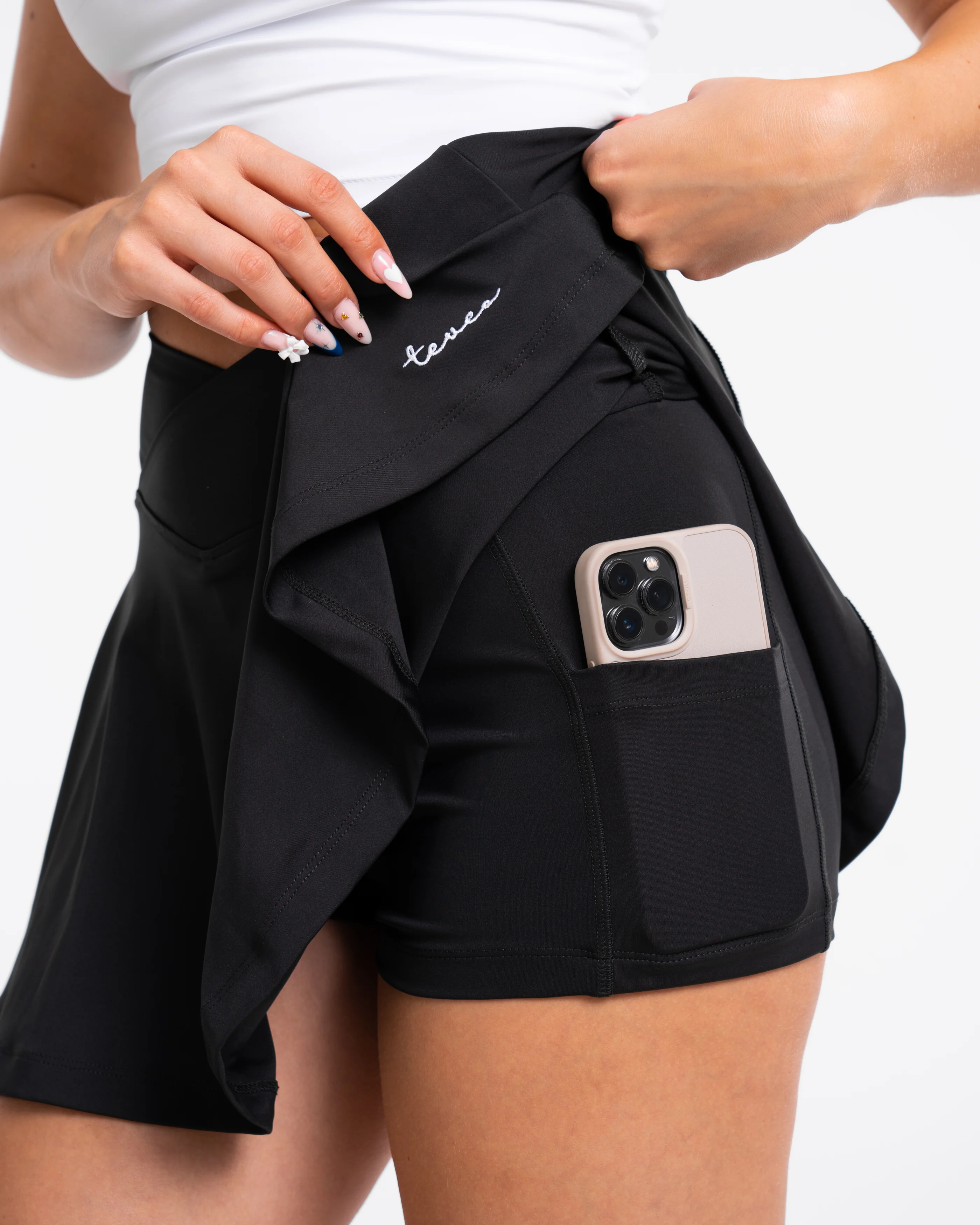 Fearless V-Shape Tennis Skort "Schwarz" - Image 4