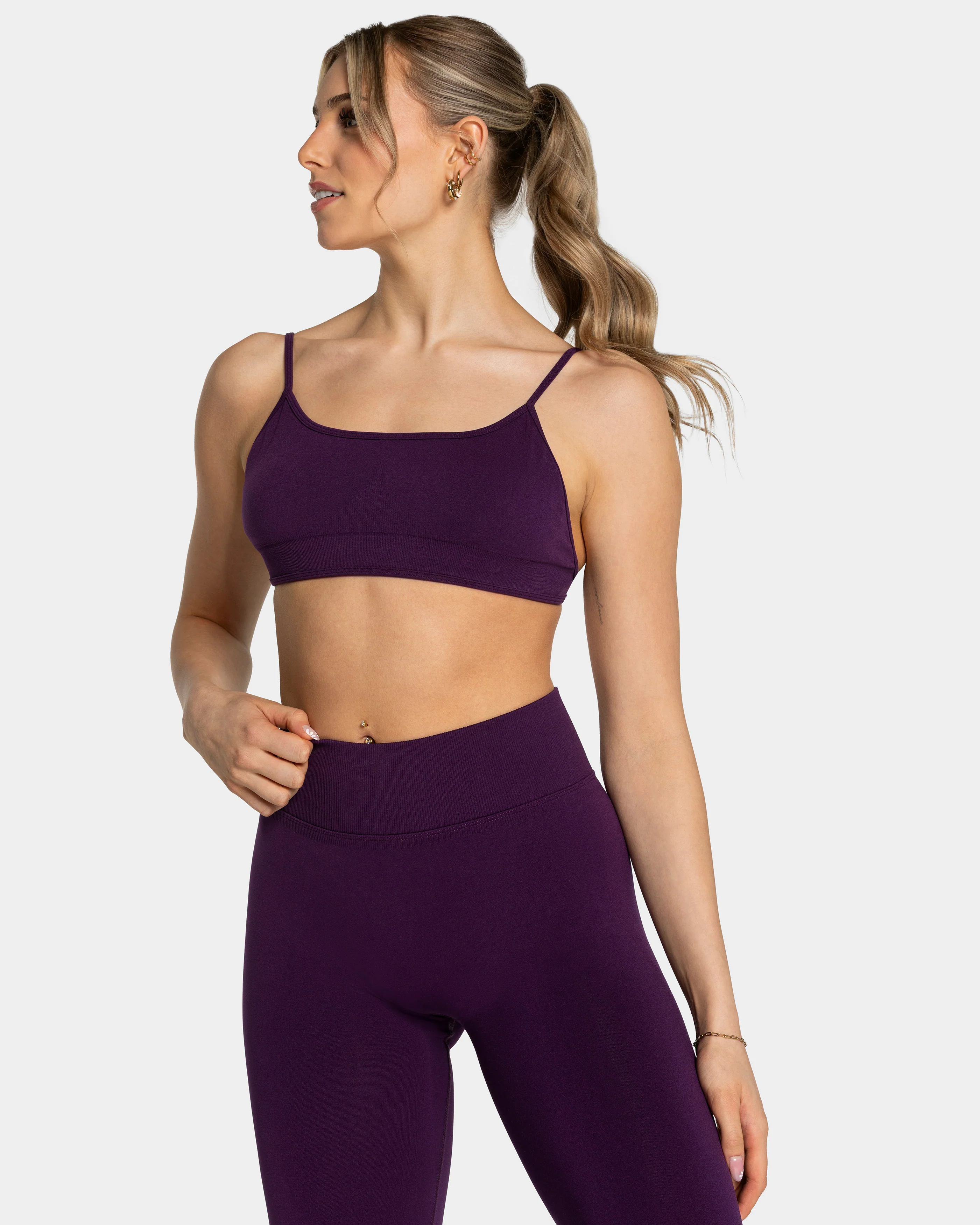 Femme Backless Bh "Aubergine"