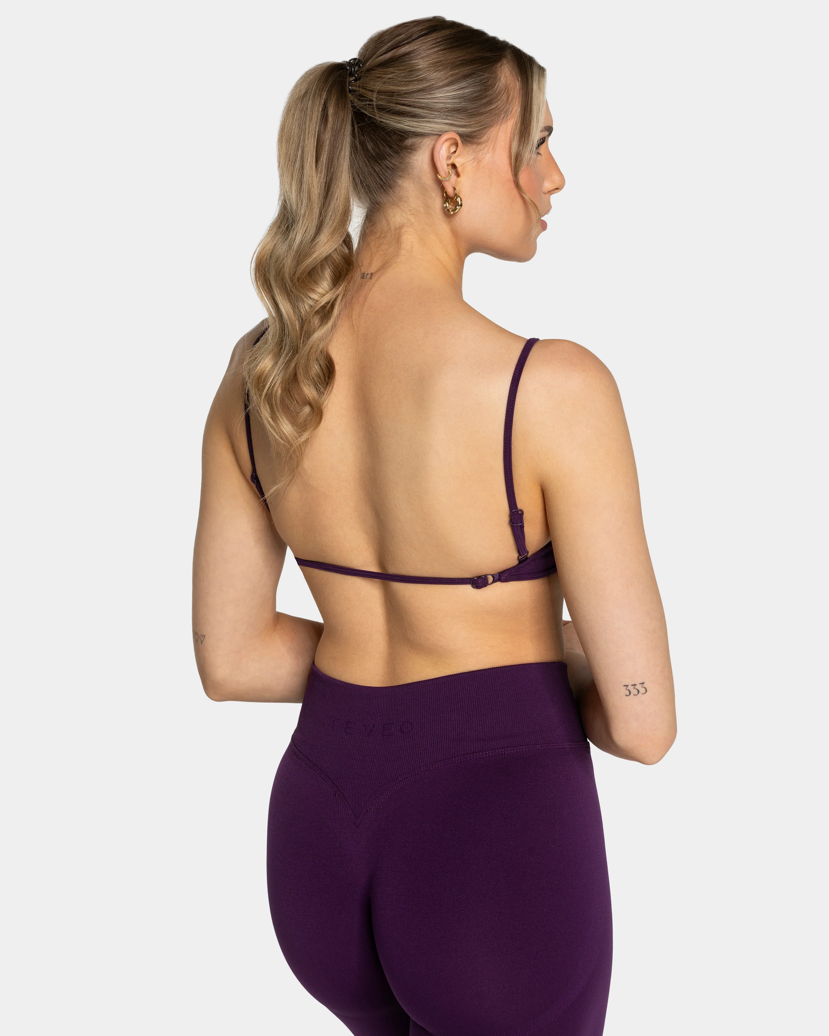Femme Backless Bh "Aubergine" - Image 2