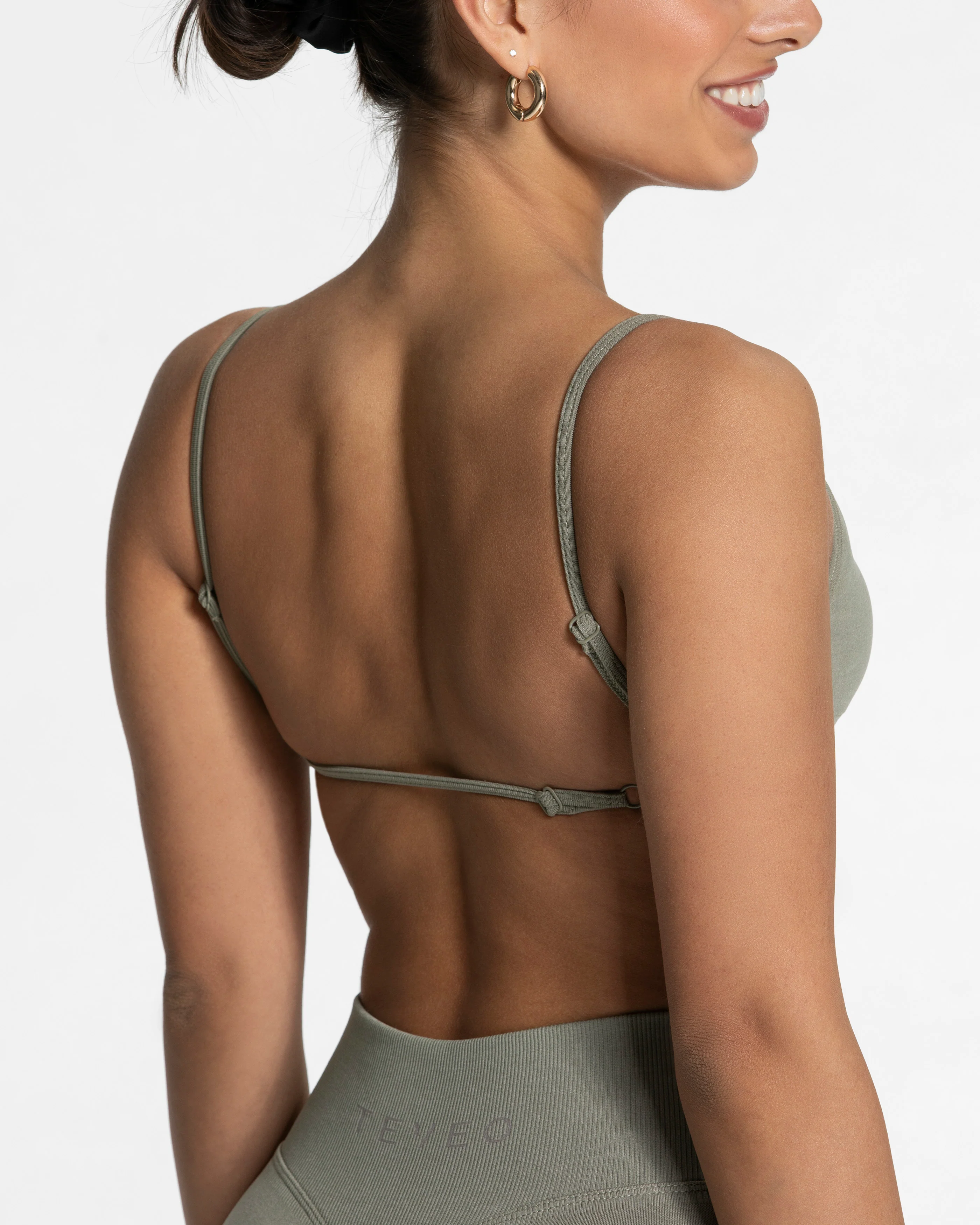 Femme Backless Bh "Khaki" - Image 4