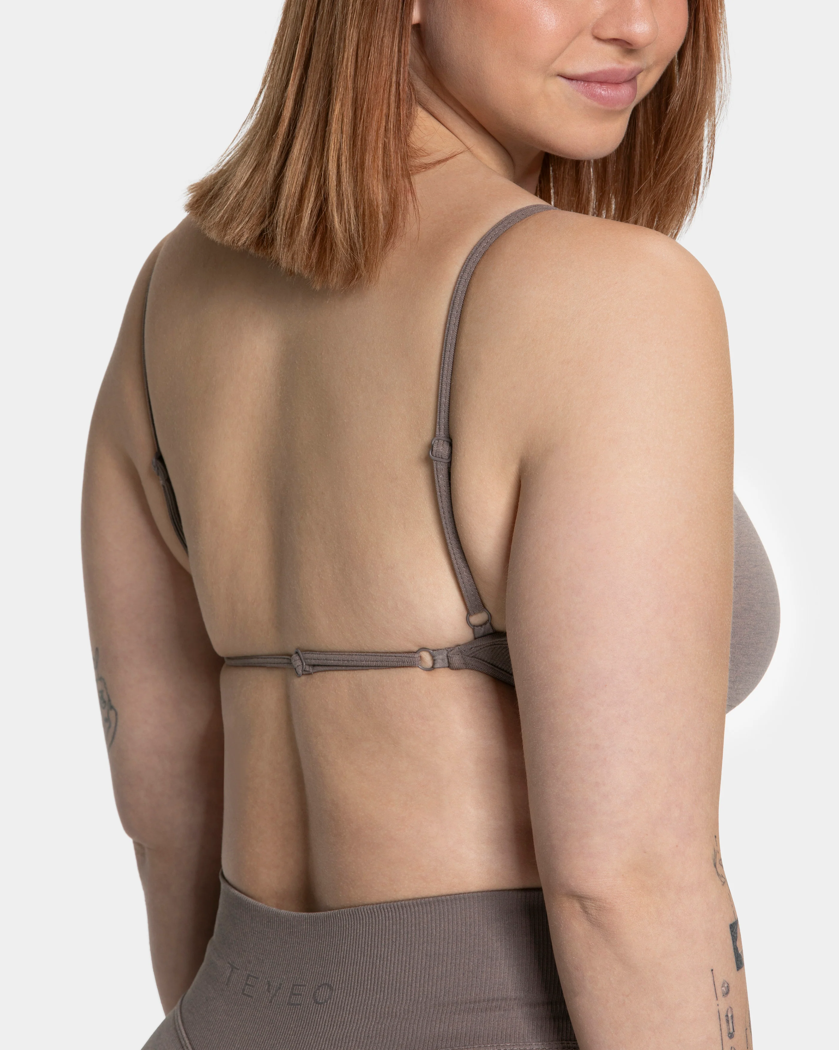 Femme Backless Bh "Mokka" - Image 4