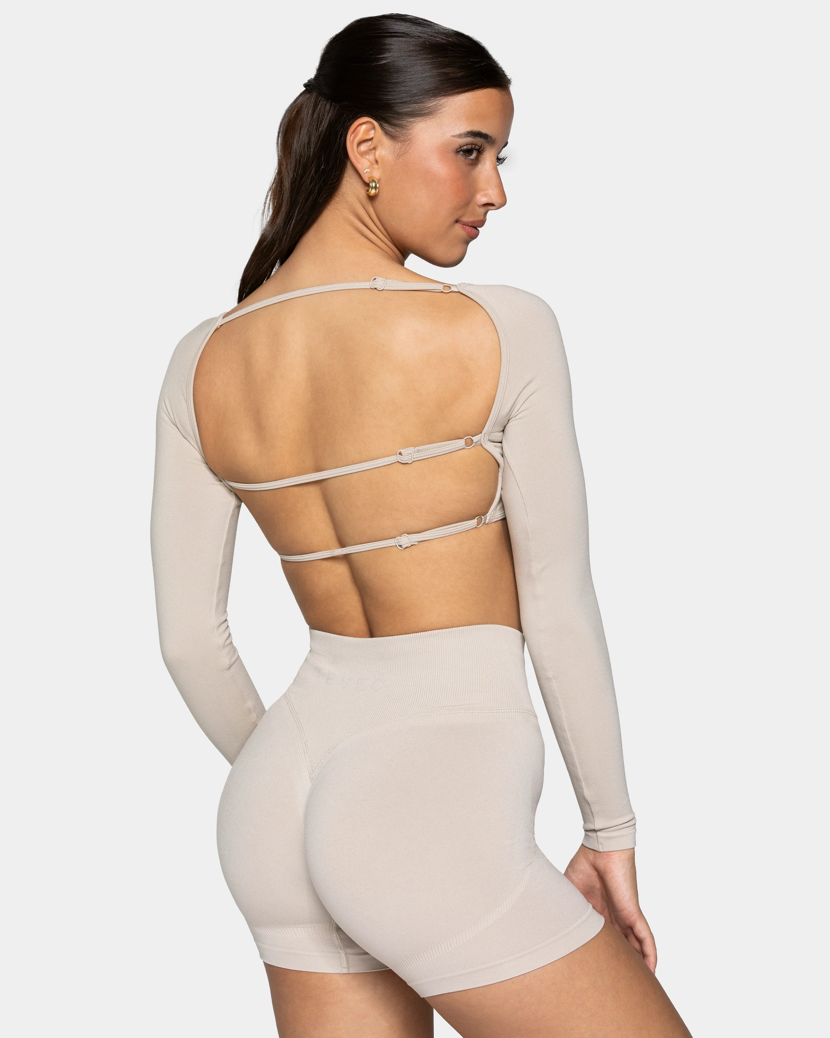 Femme Backless Longsleeve "Cream" - Image 2