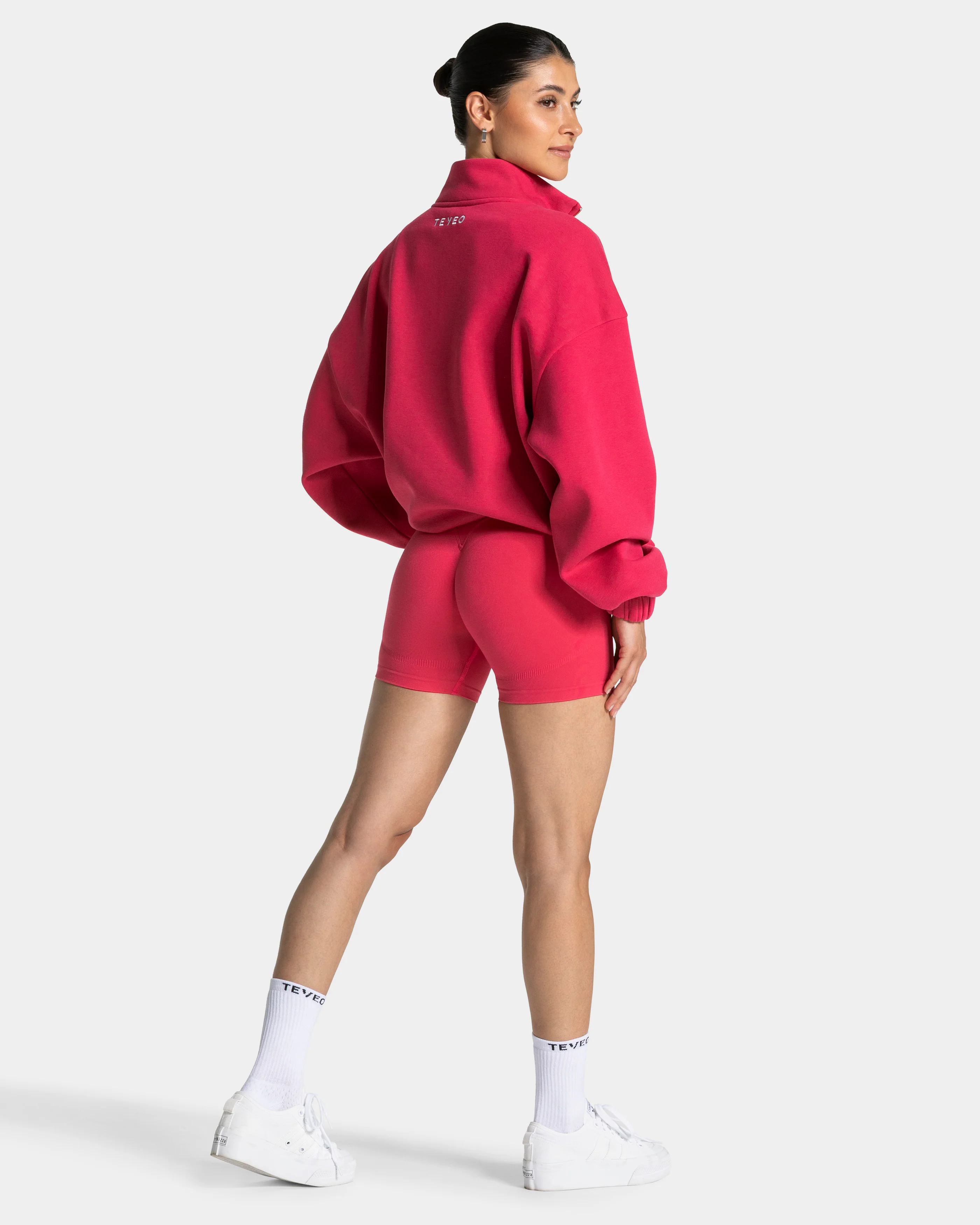 Femme Half Zip Sweater "Berry" - Image 5
