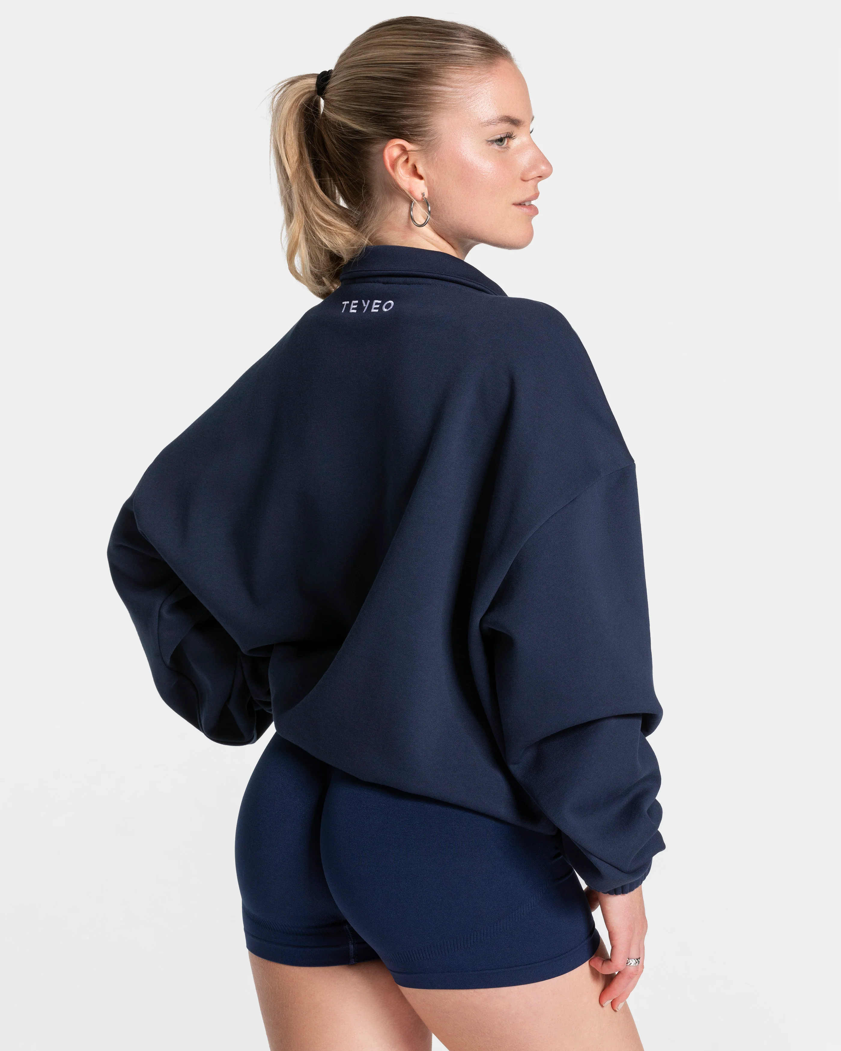 Femme Half Zip Sweater "Dunkelblau" - Image 2
