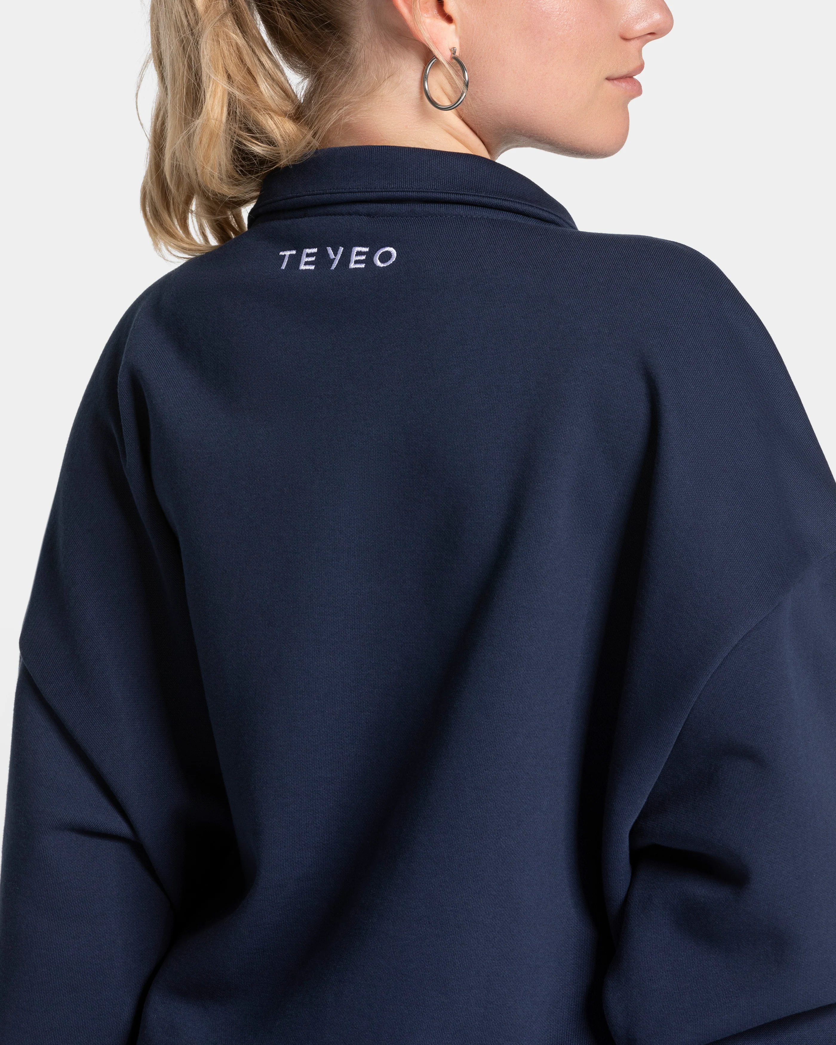 Femme Half Zip Sweater "Dunkelblau" - Image 4