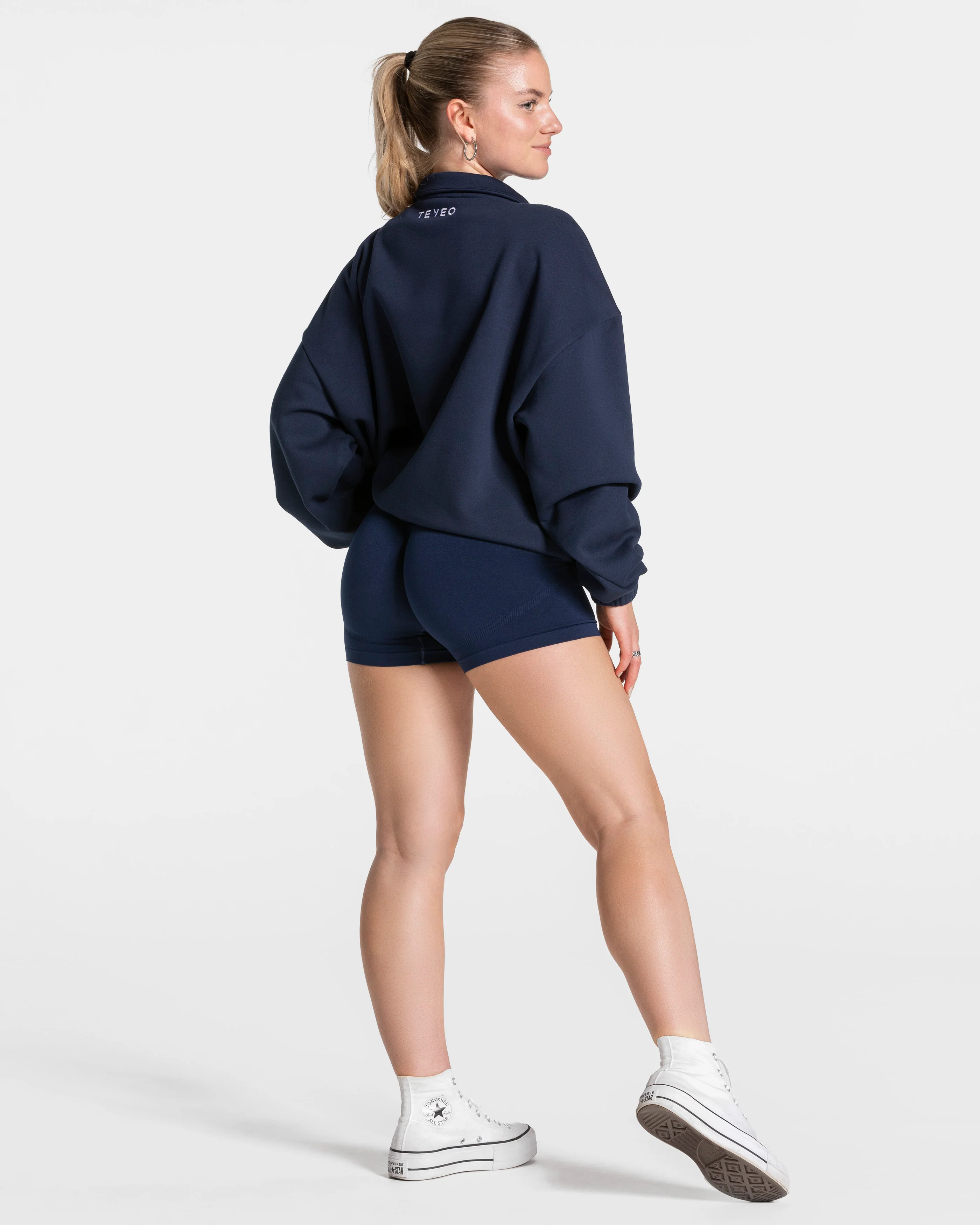 Femme Half Zip Sweater "Dunkelblau" - Image 5