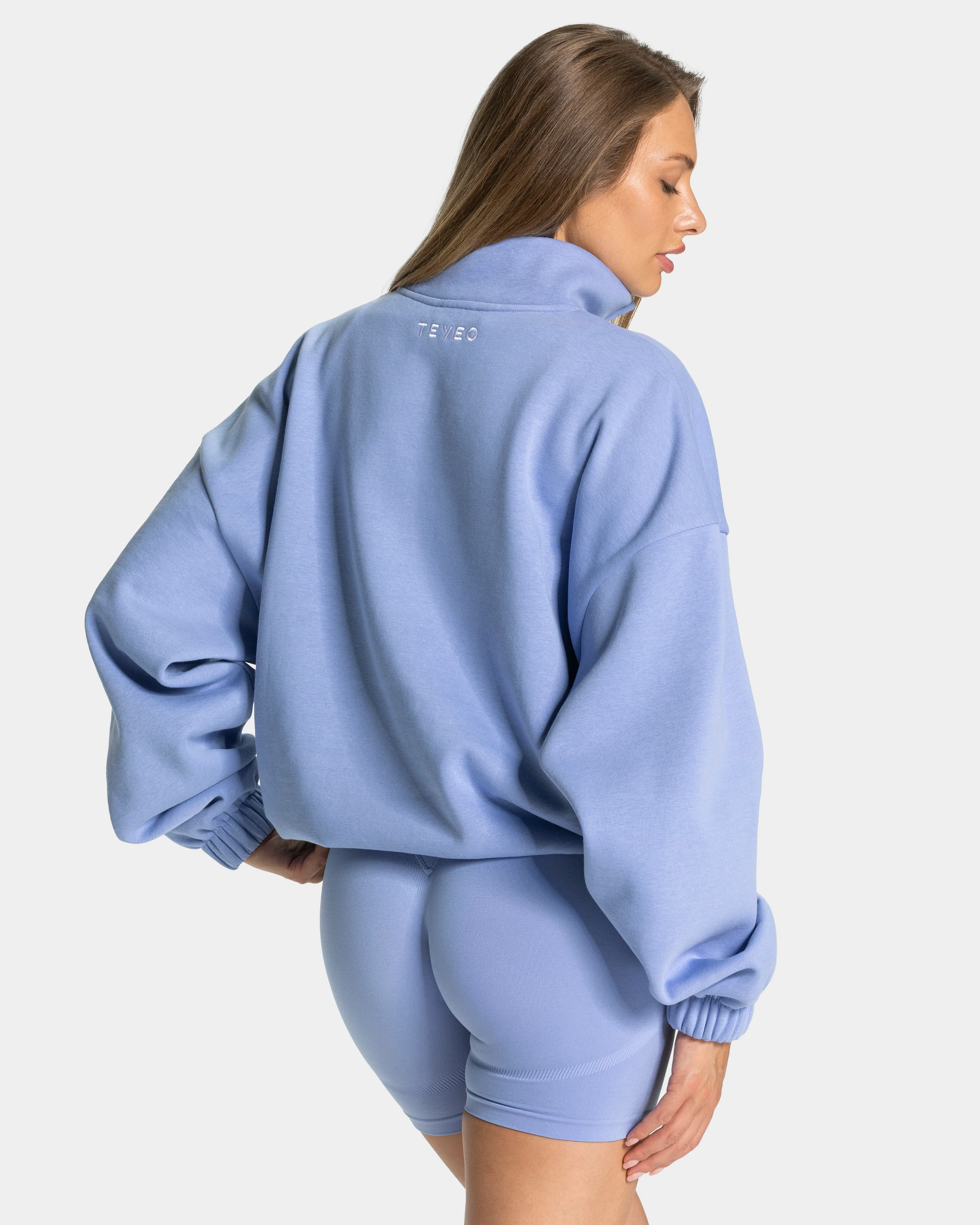 Femme Half Zip Sweater "Frozen" - Image 2