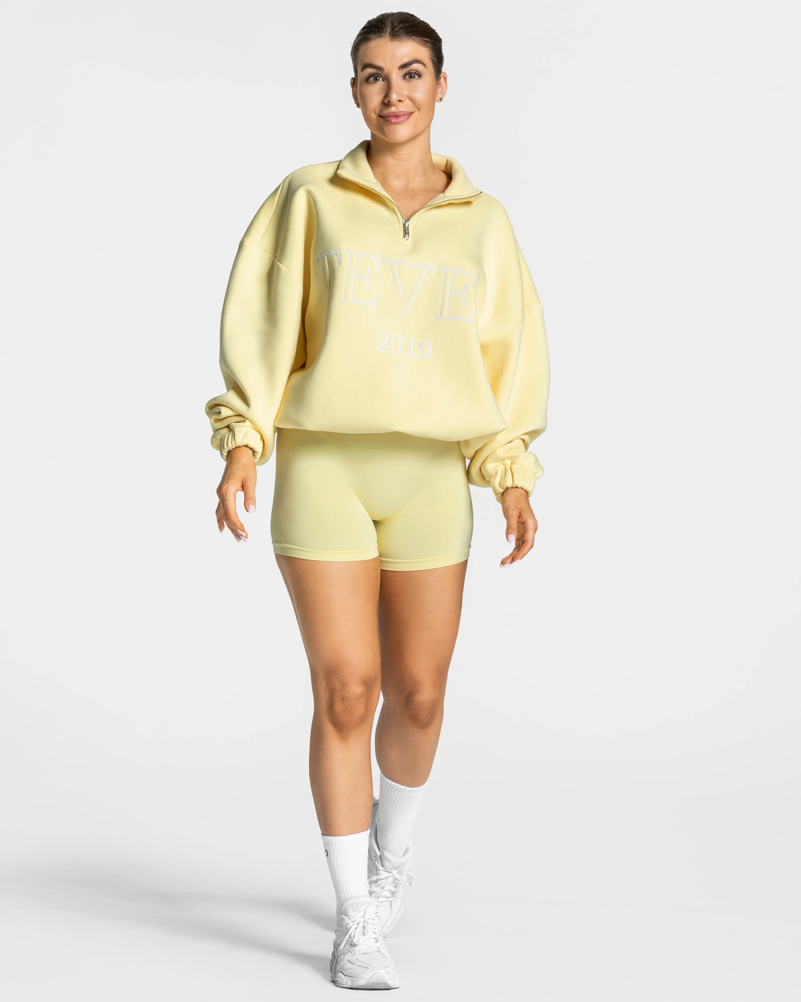 Femme Half Zip Sweater "Gelb" - Image 3