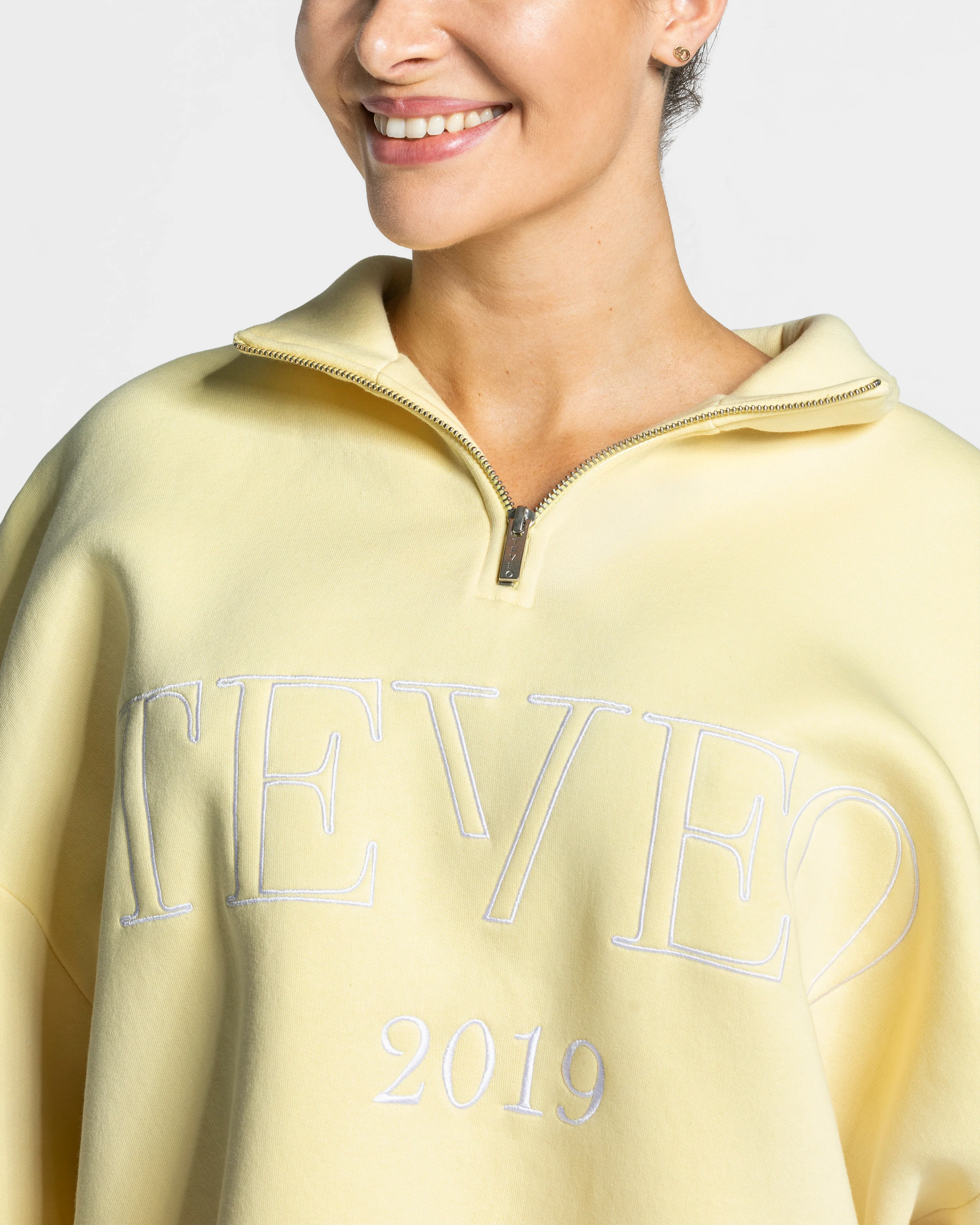 Femme Half Zip Sweater "Gelb" - Image 4
