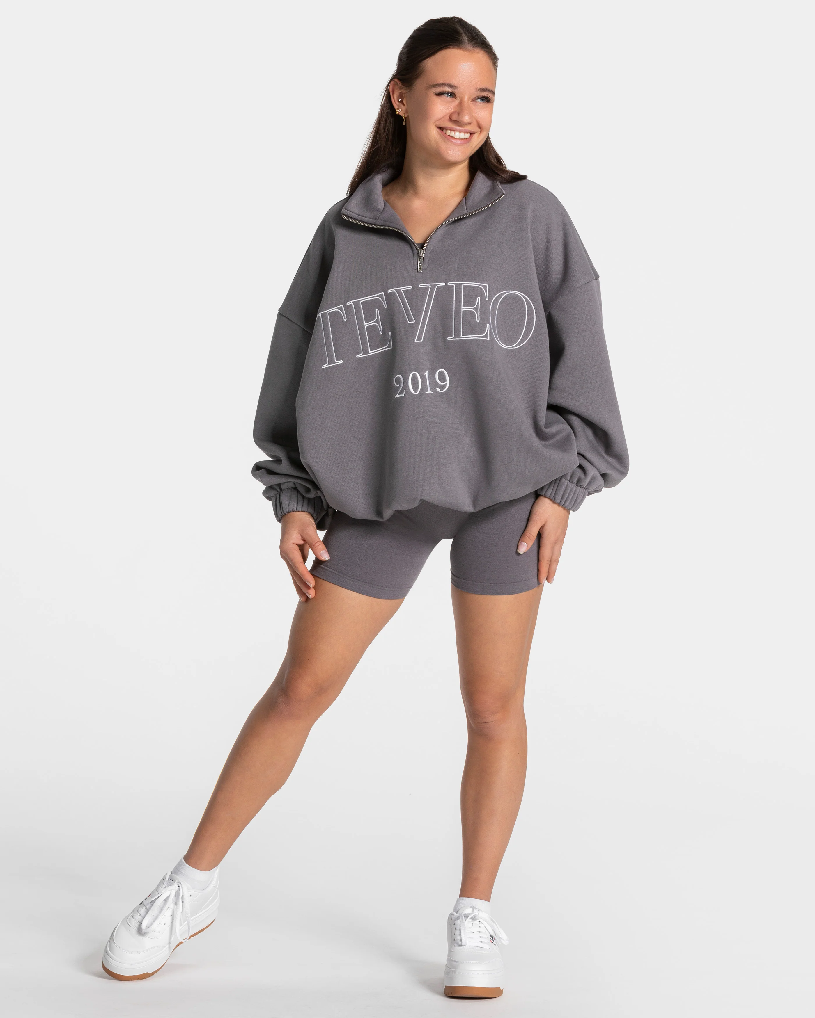 Femme Half Zip Sweater "Graphit" - Image 3