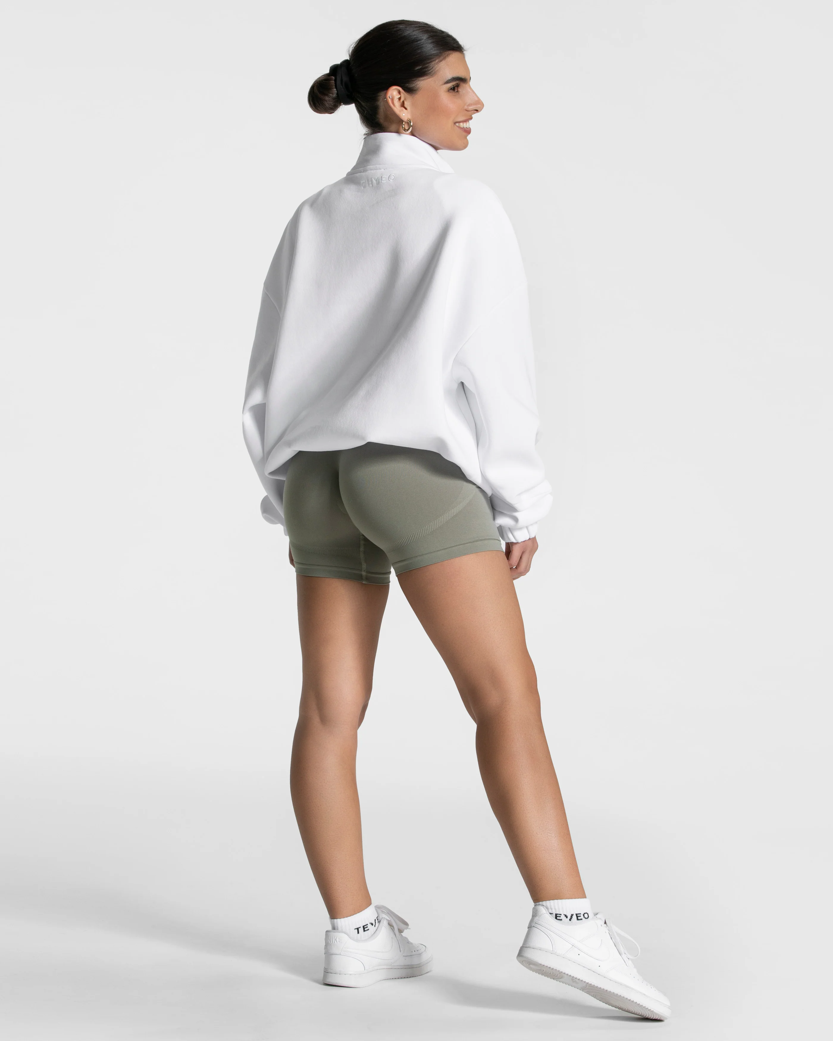 Femme Half Zip Sweater "Weiß" - Image 5