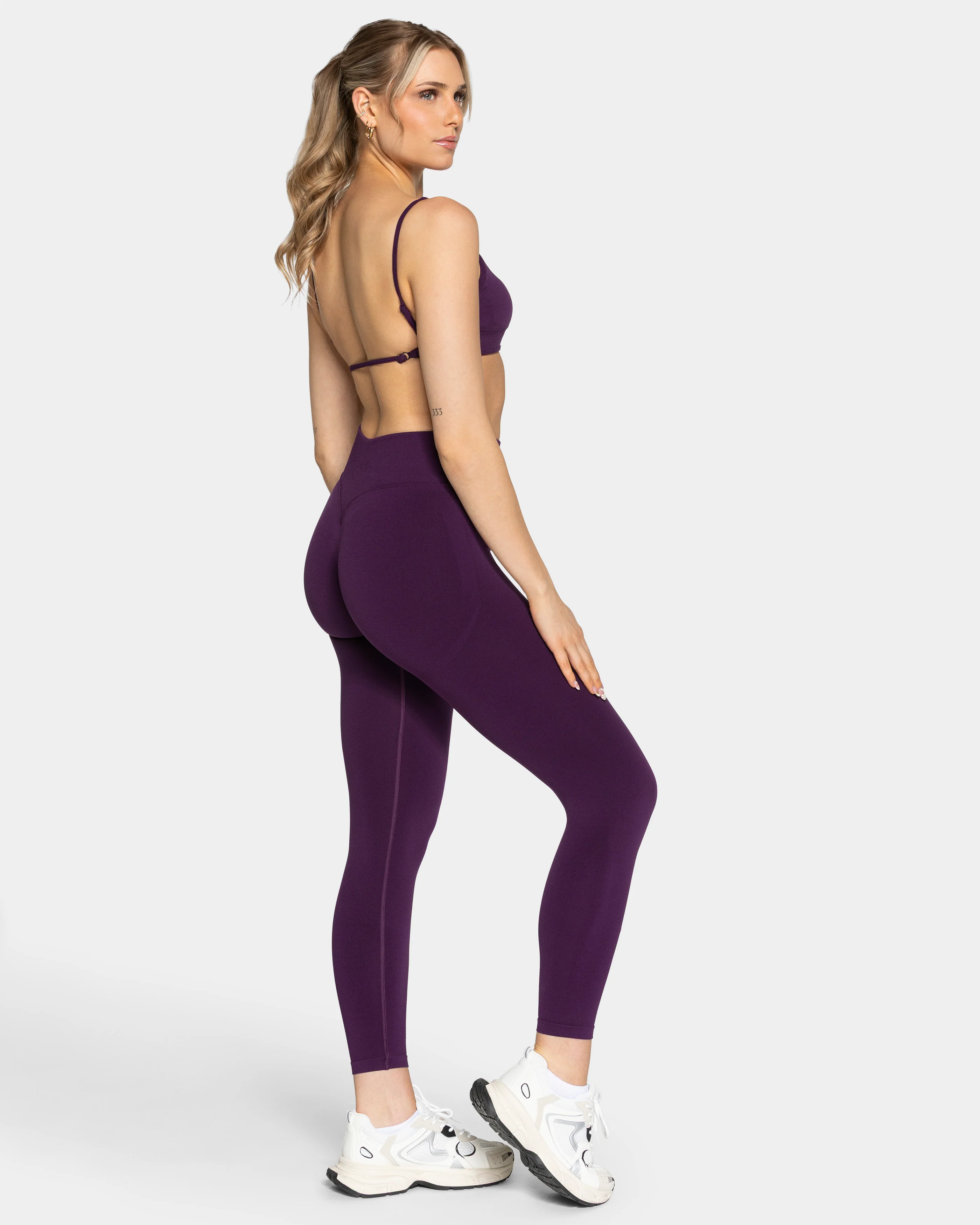 Femme Sculpt Scrunch Leggings "Aubergine" - Image 5
