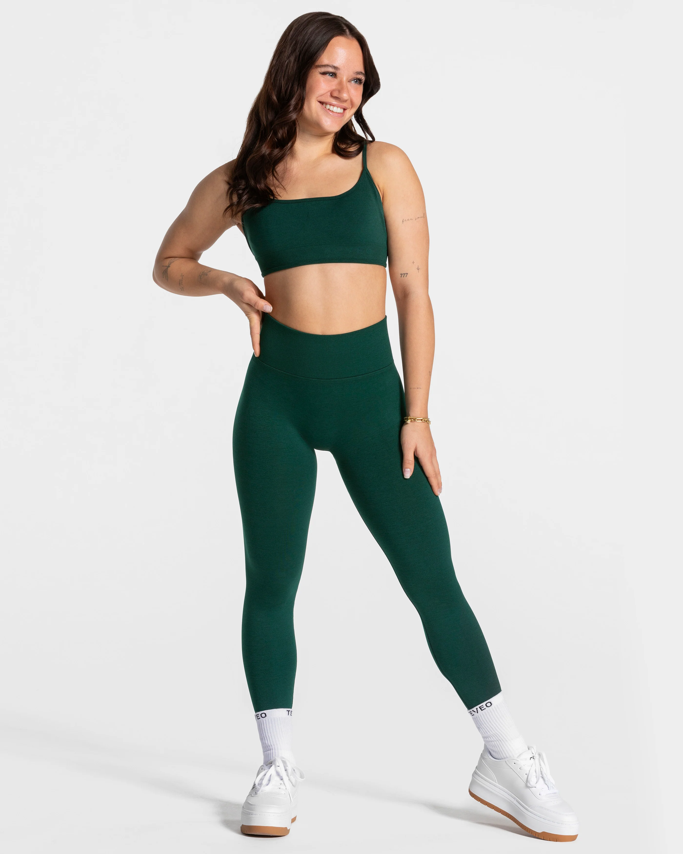 Femme Sculpt Scrunch Leggings "Dunkelgrün" - Image 3
