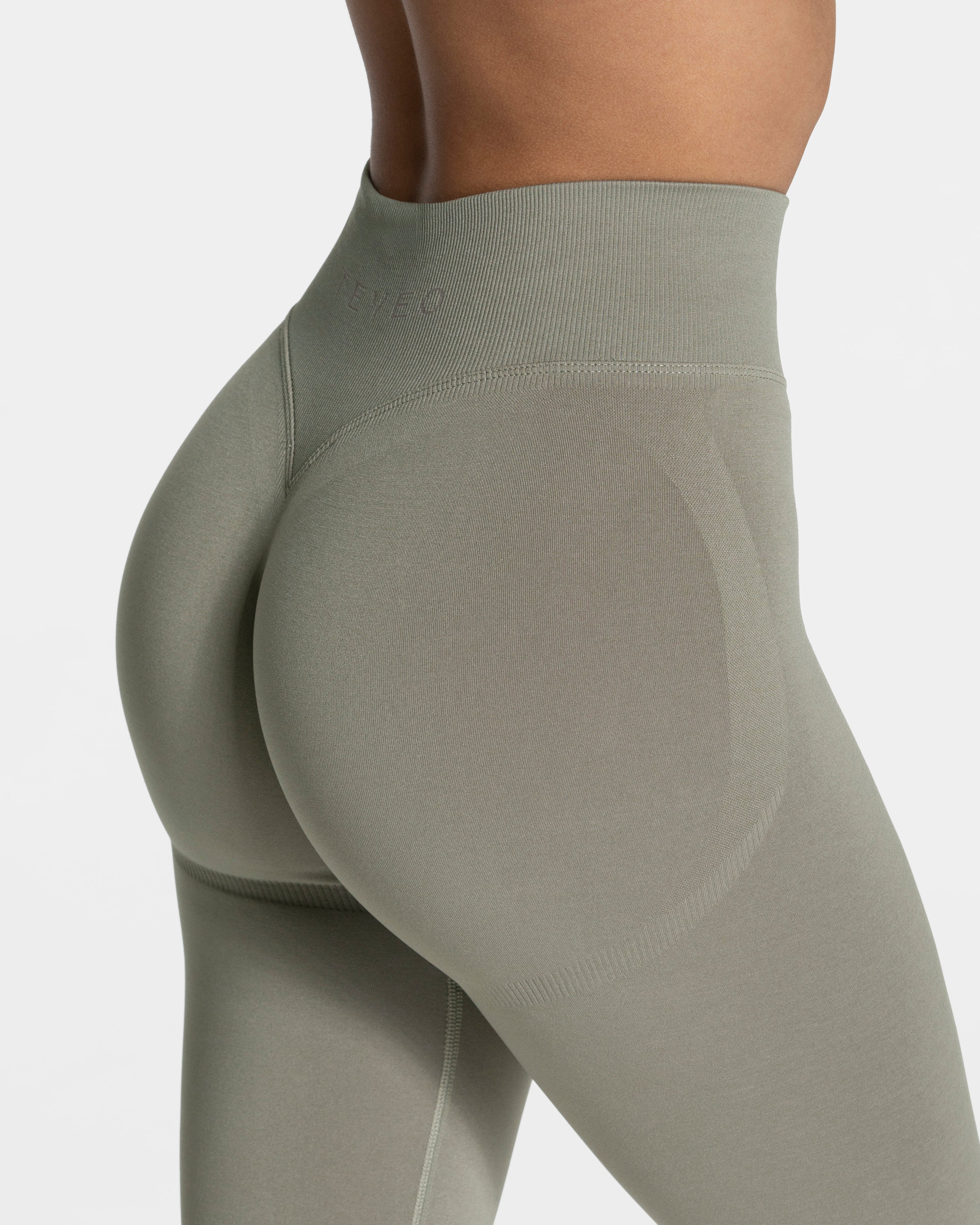 Femme Sculpt Scrunch Leggings "Khaki" - Image 4