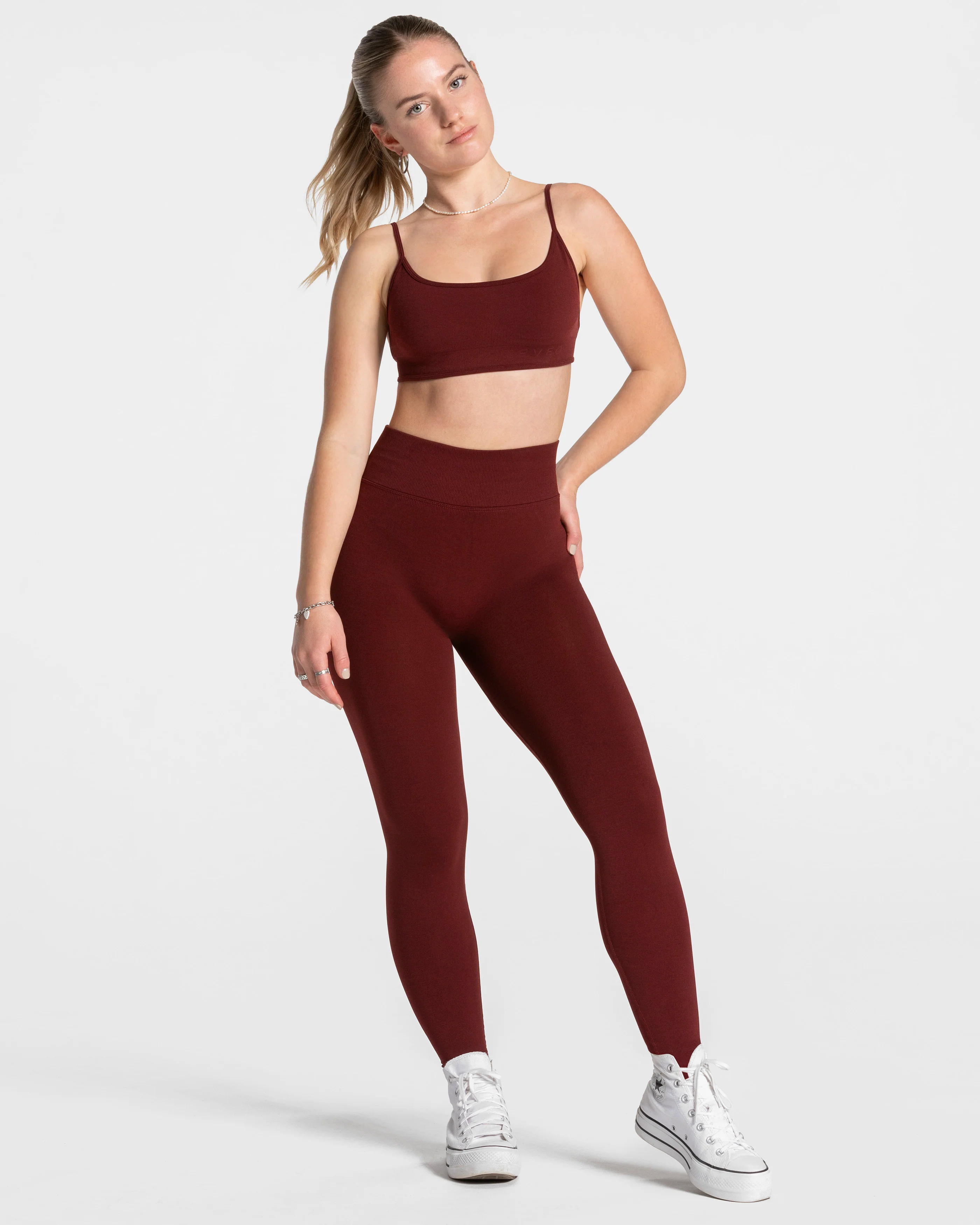 Femme Sculpt Scrunch Leggings "Weinrot" - Image 3