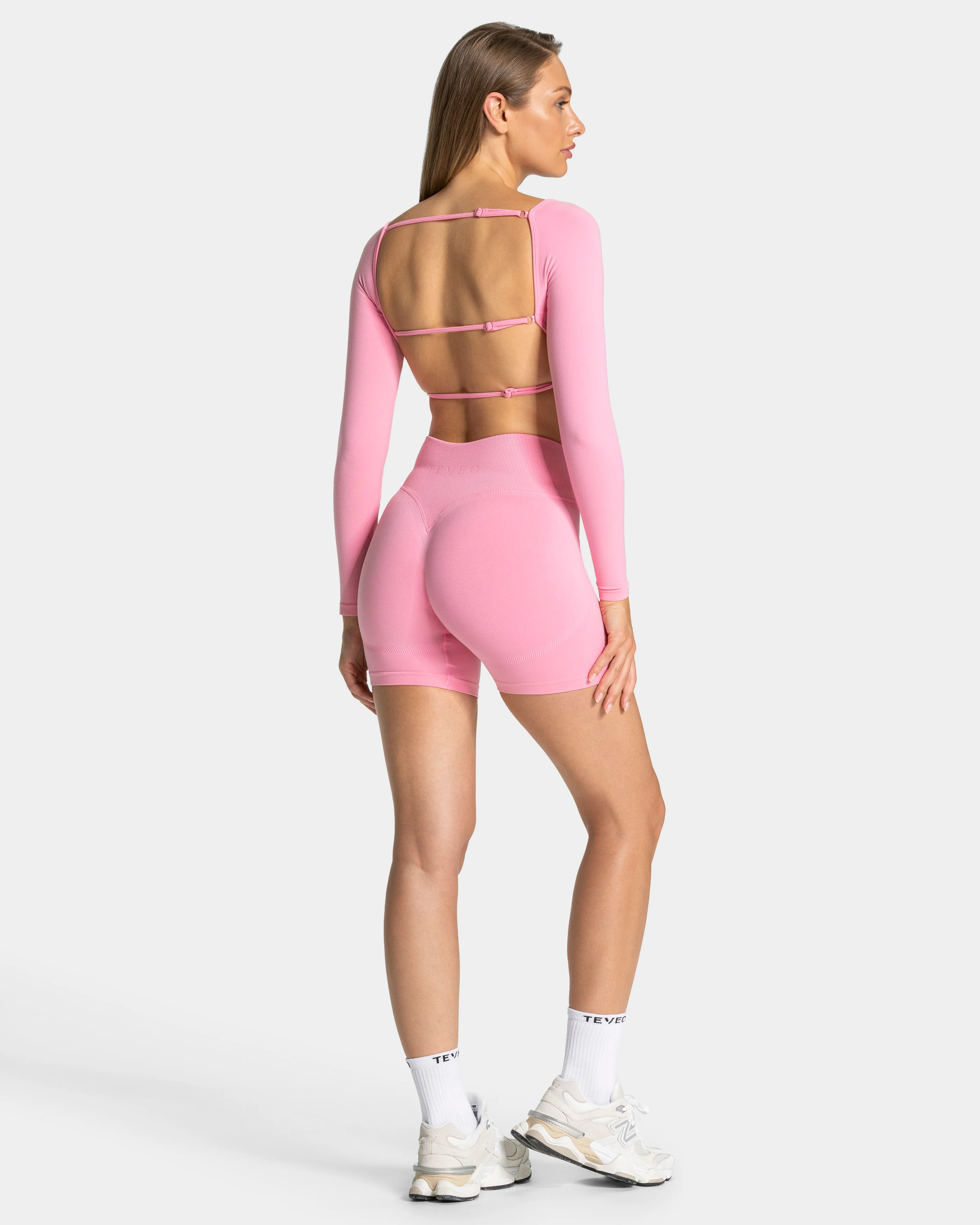 Femme Sculpt Scrunch Shorts "Pink" - Image 5