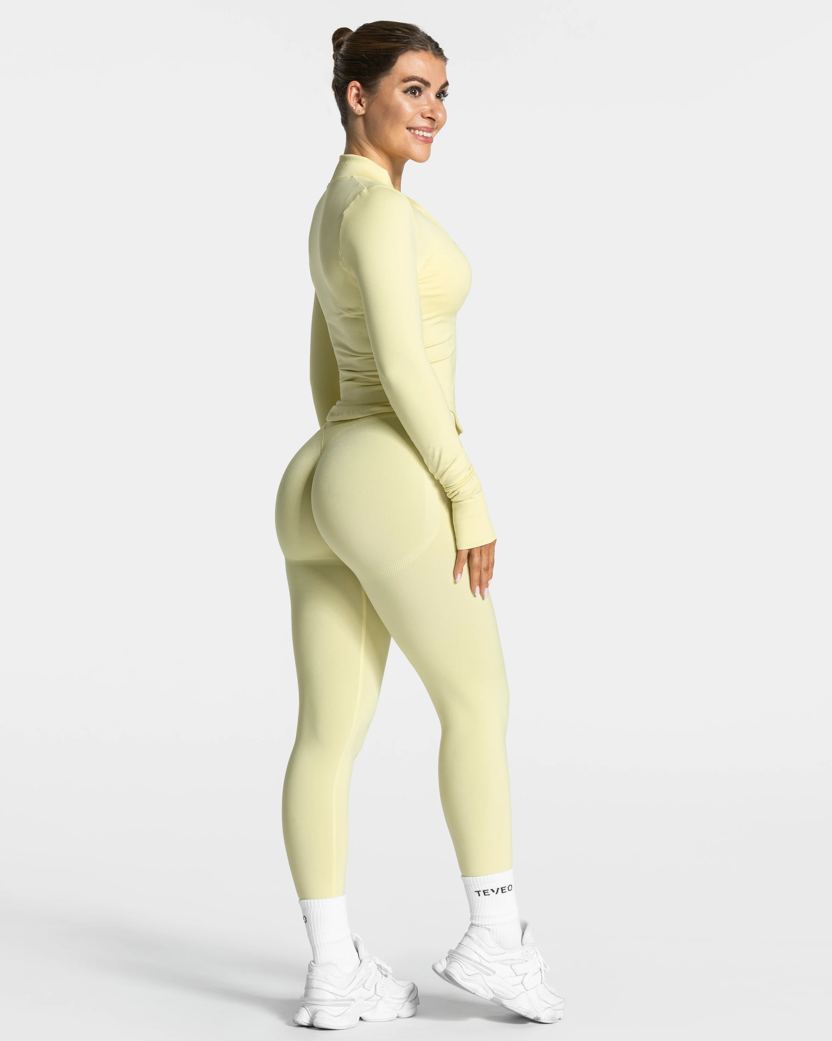 Femme Shaping Zip Jacke "Gelb" - Image 5