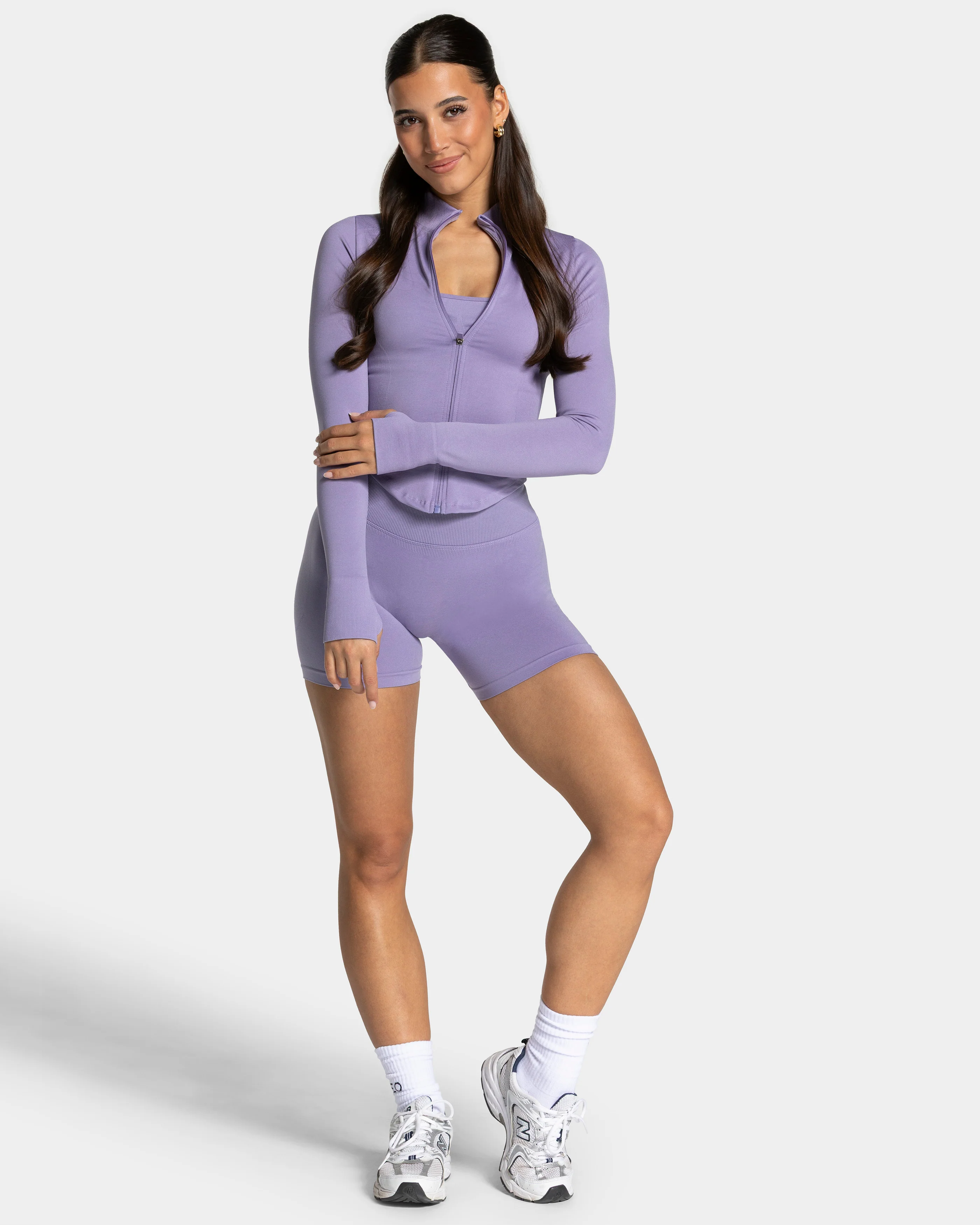 Femme Shaping Zip Jacke "Lavendel" - Image 3