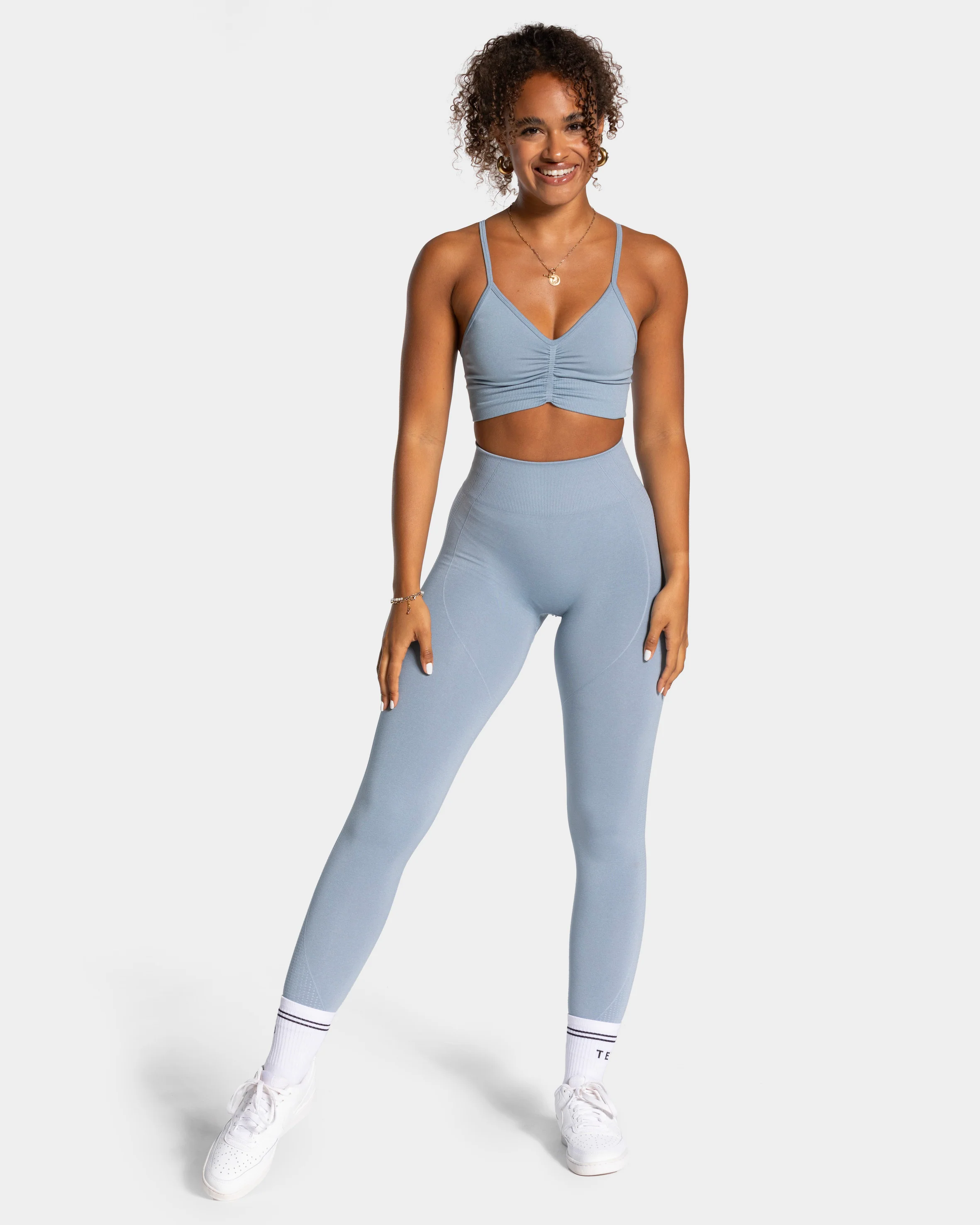 Focus Scrunch Leggings "Stahlblau" - Image 3