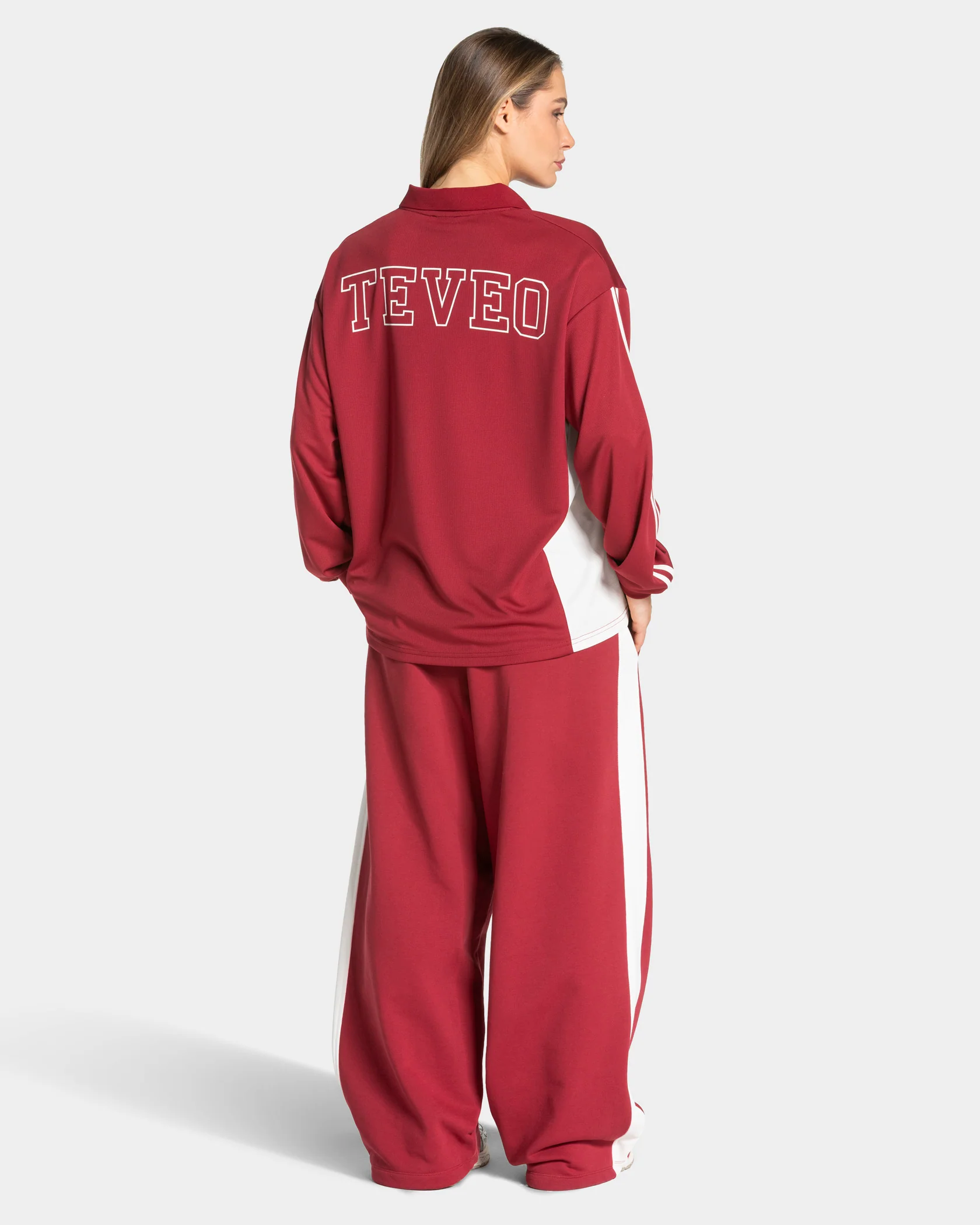 Football Polo Longsleeve "Cranberry" - Image 5