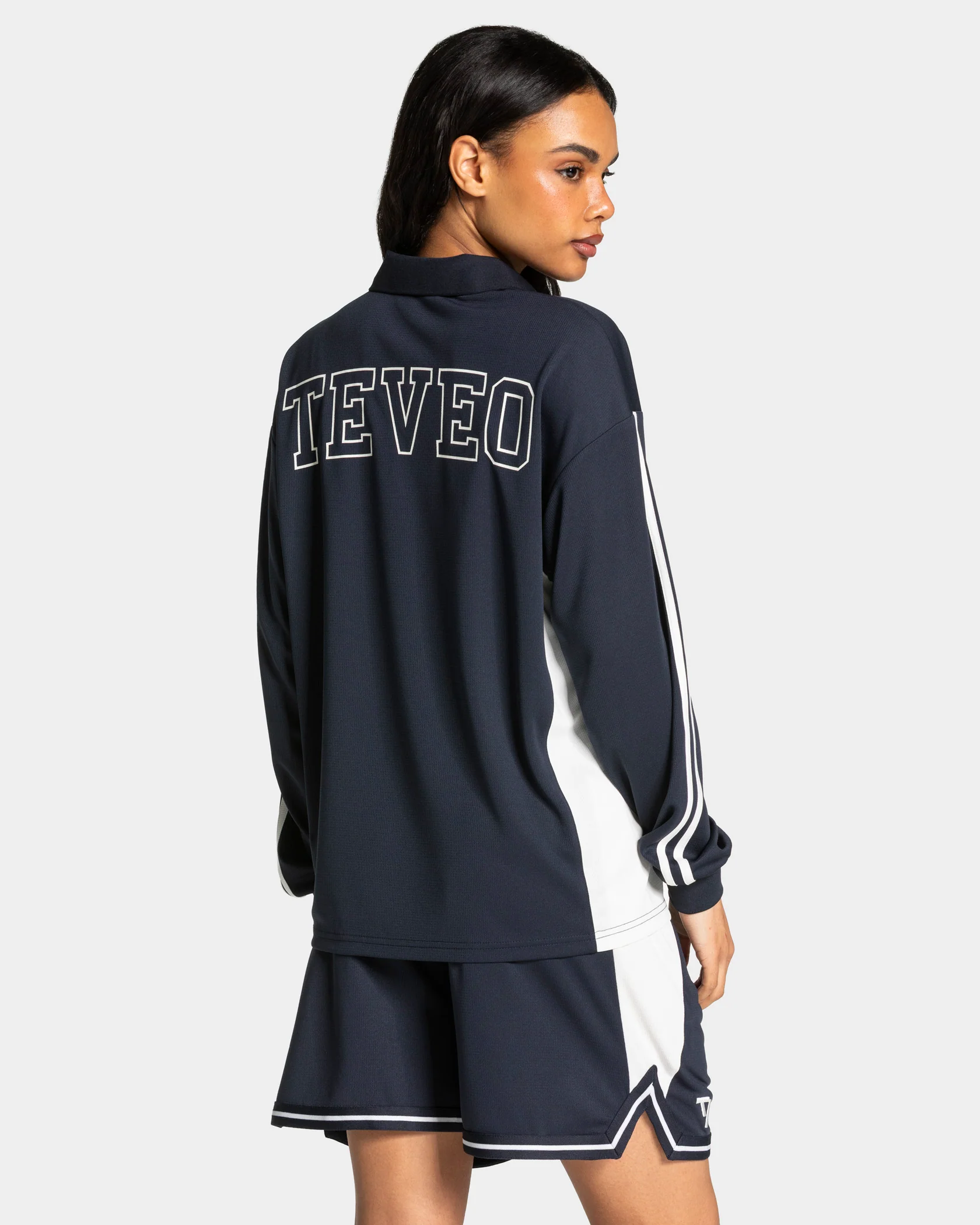 Football Polo Longsleeve "Midnight" - Image 2