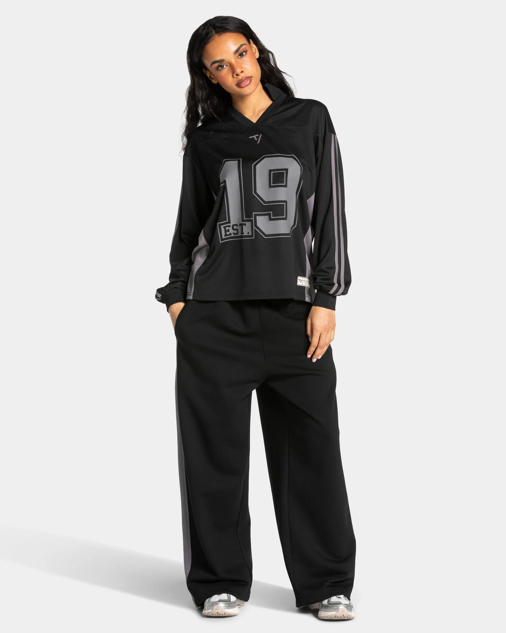 Football Polo Longsleeve "Schwarz" - Image 3