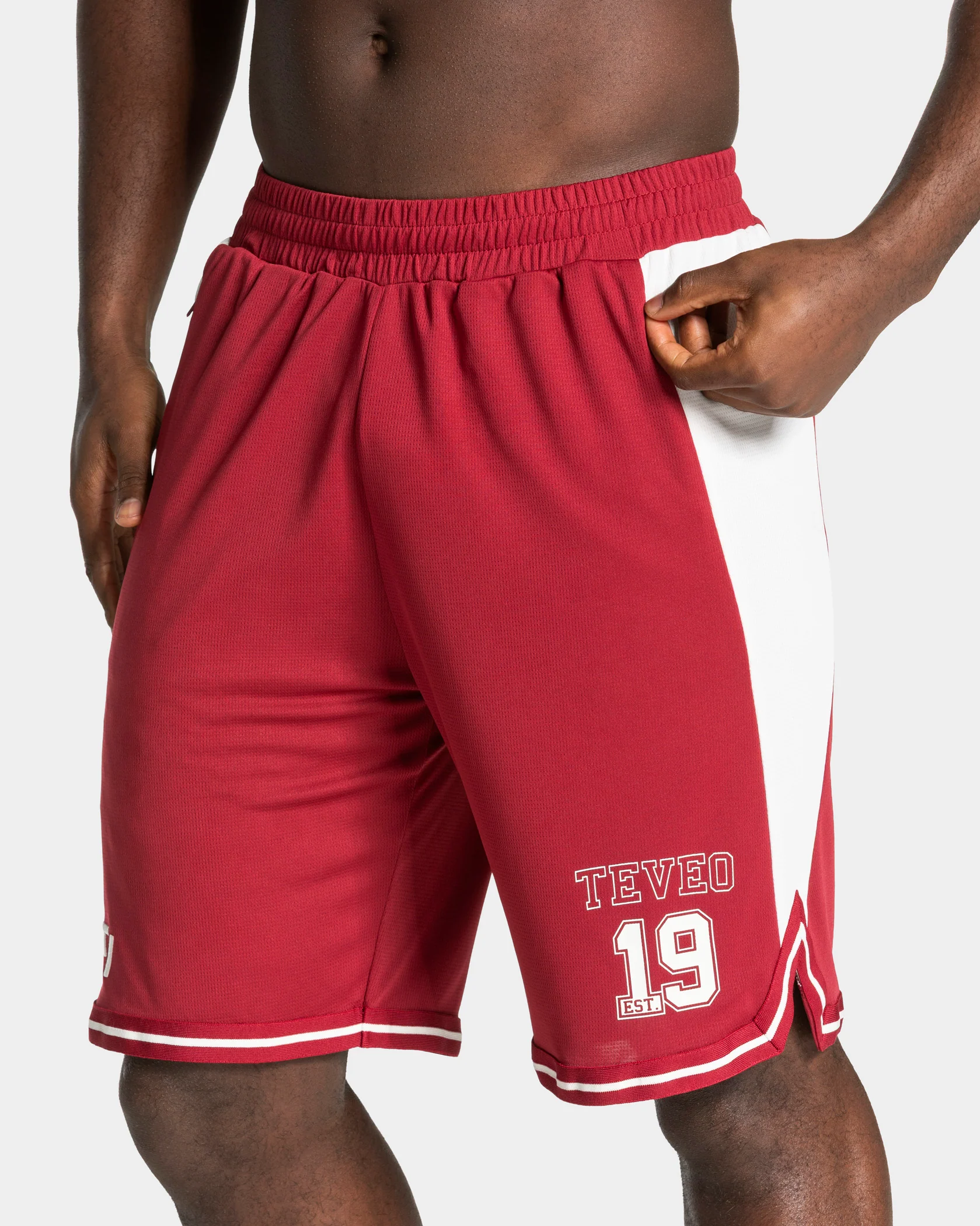 Football Shorts 9 Inch "Cranberry" - Image 4