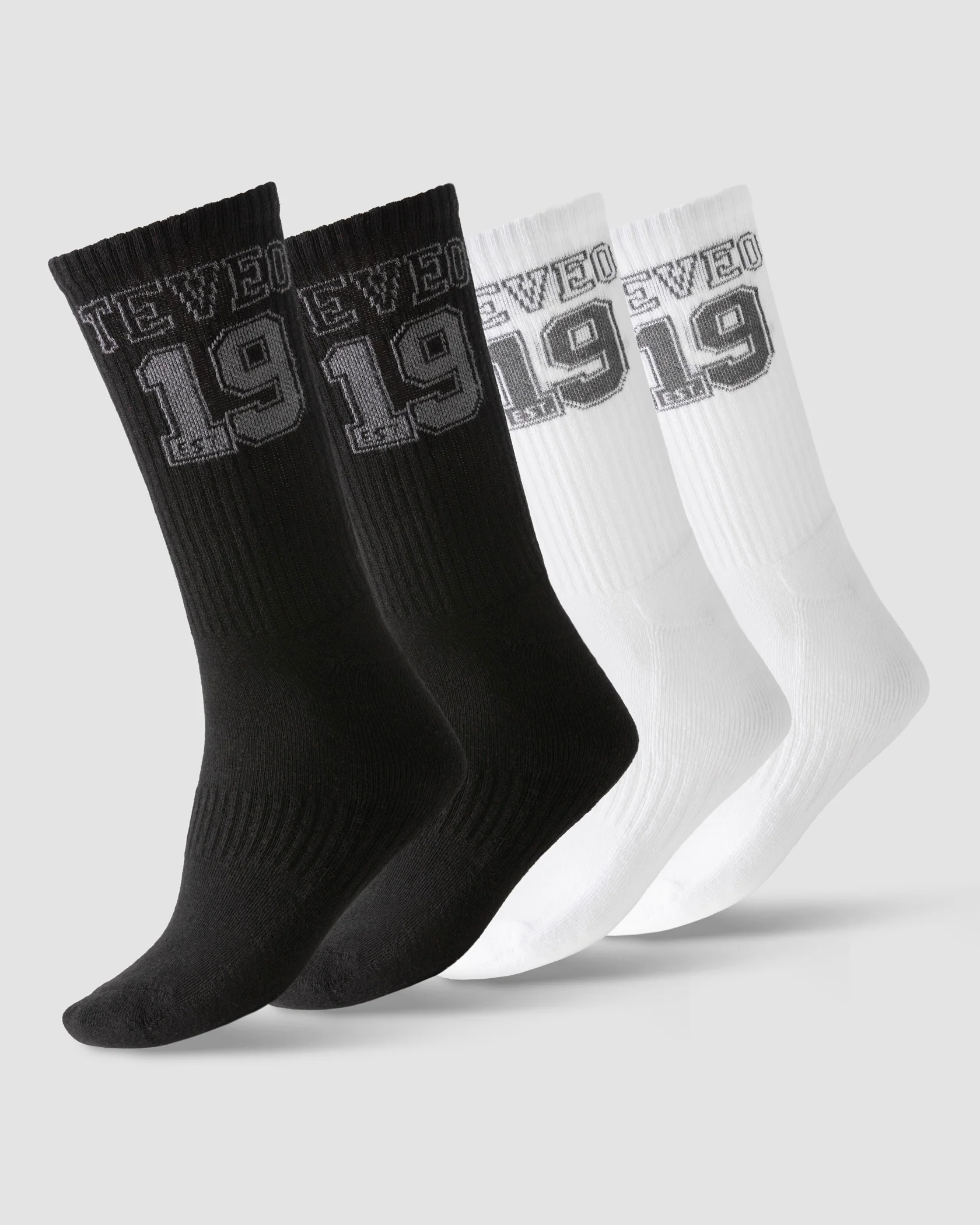 Football Socken (2er-Pack) "Schwarz/Weiß"